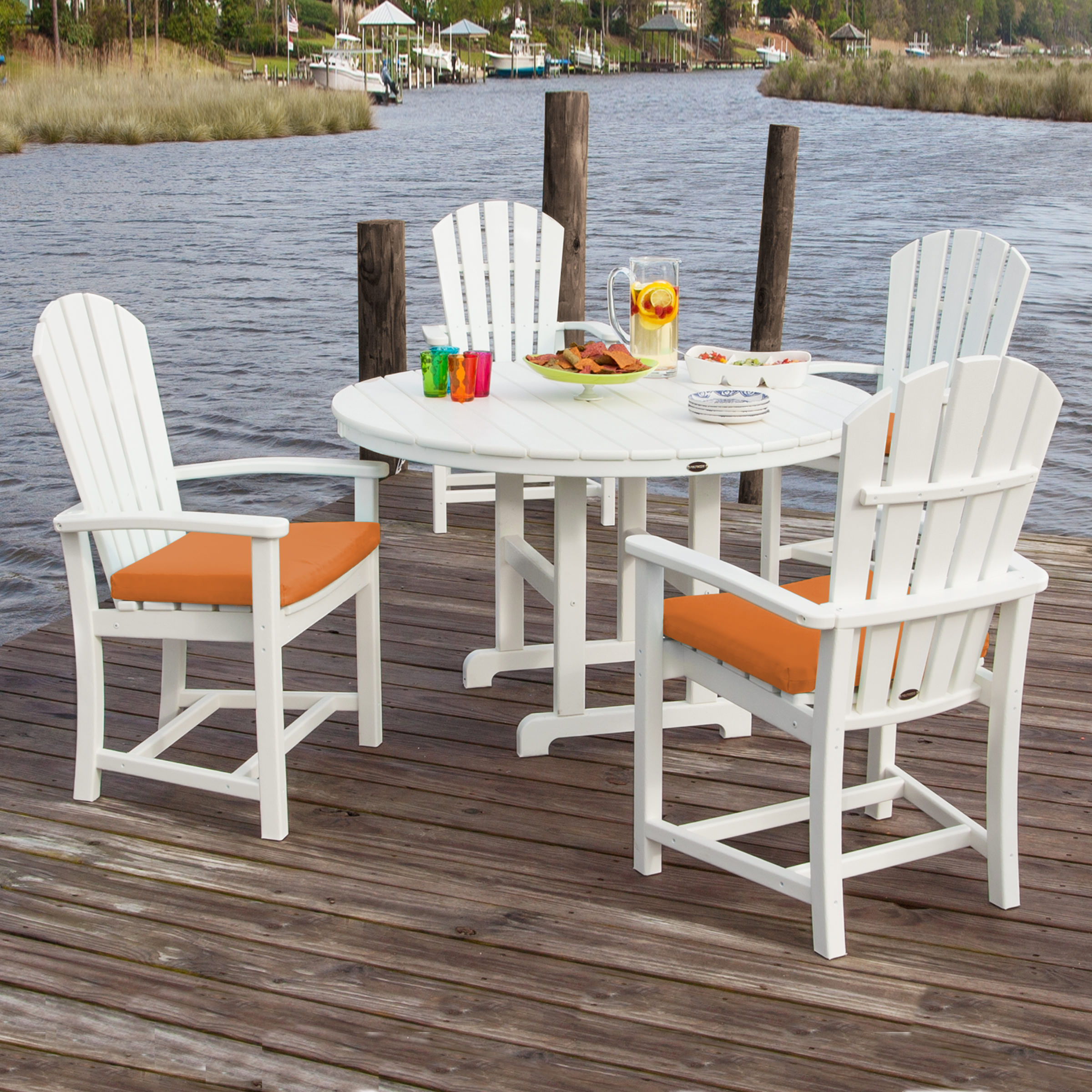 POLYWOOD Palm Coast 5 Piece Dining Set