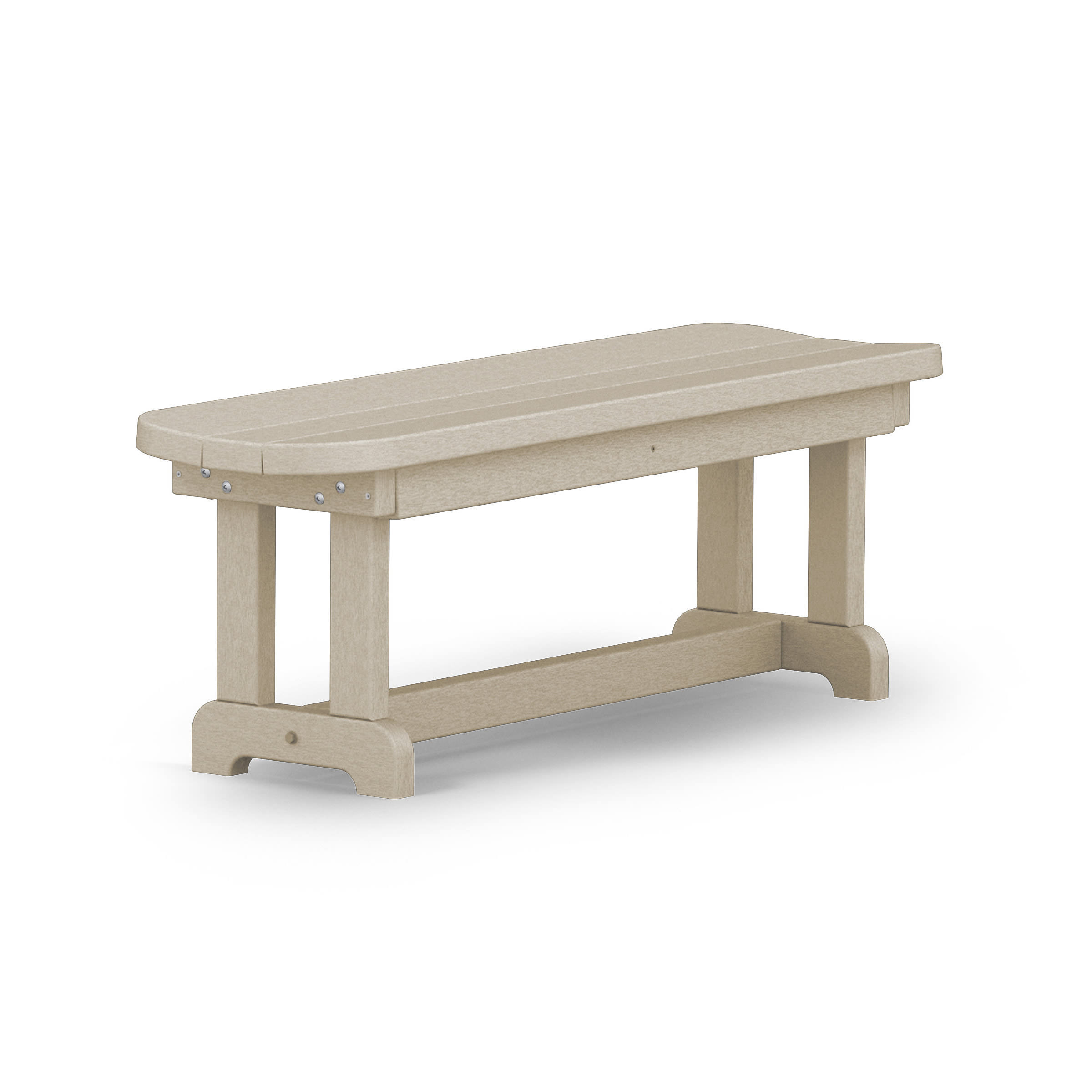 POLYWOOD Park 48 in Backless Bench