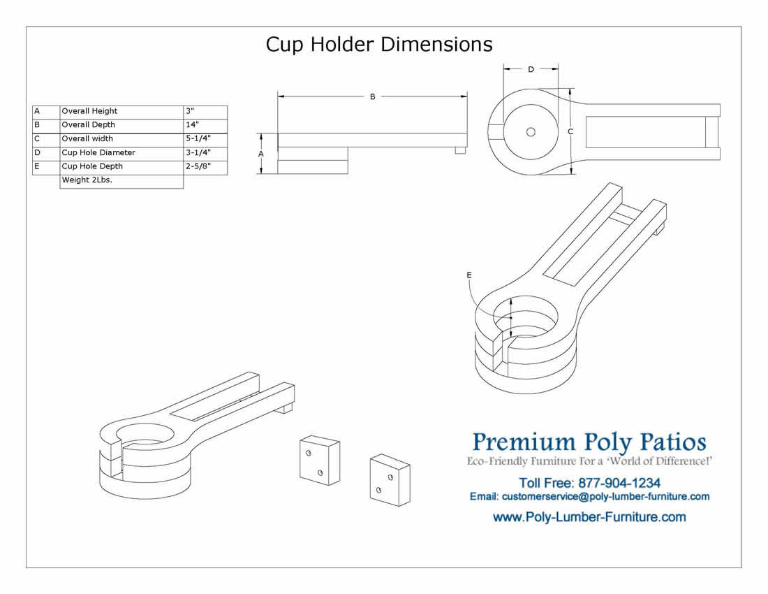 Luxcraft Sliding CupHolder