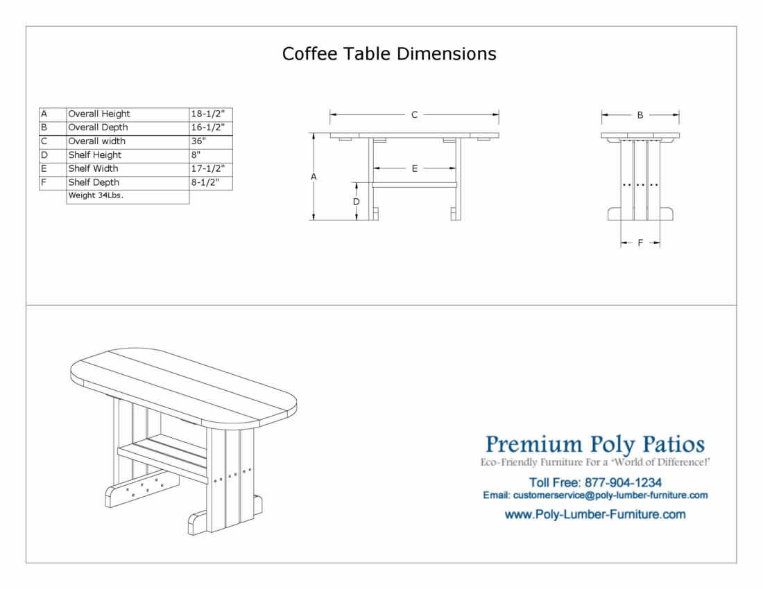 Luxcraft Outdoor Coffee Table