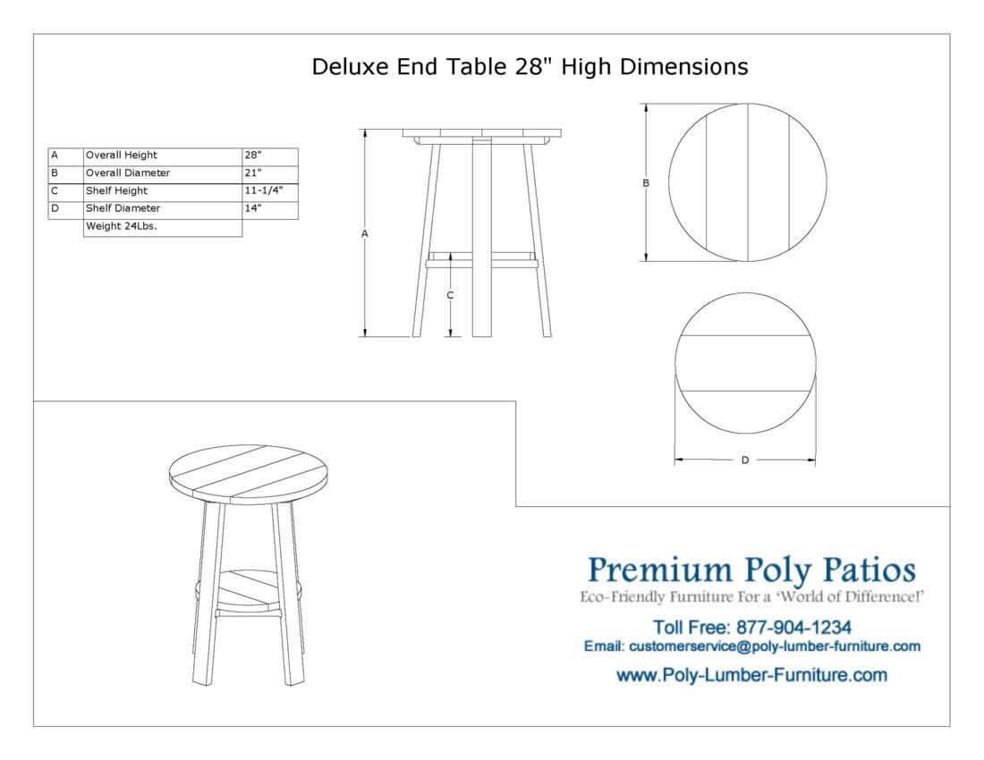 Luxcraft Adirondack Bistro Conversation Set