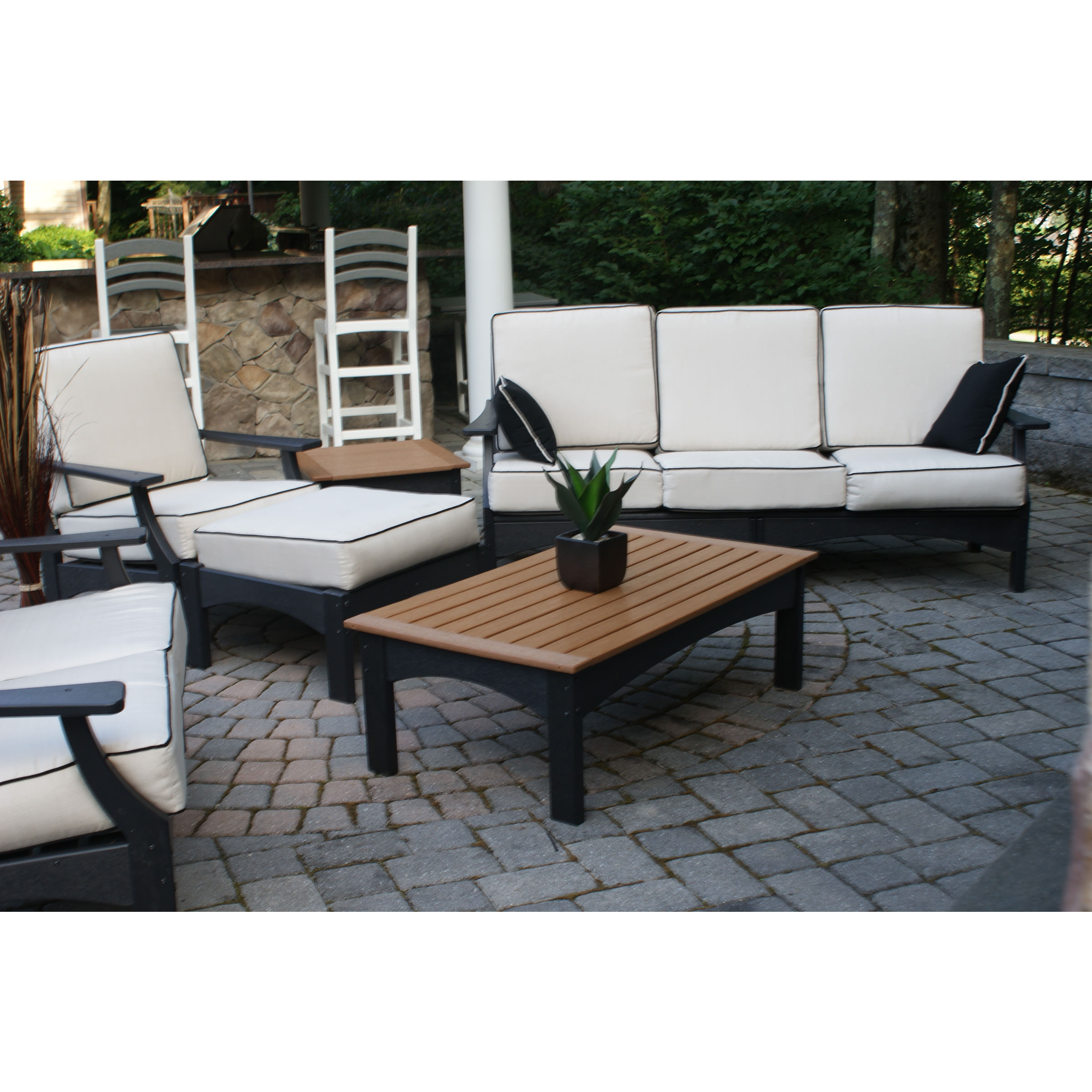 Shown without cushion