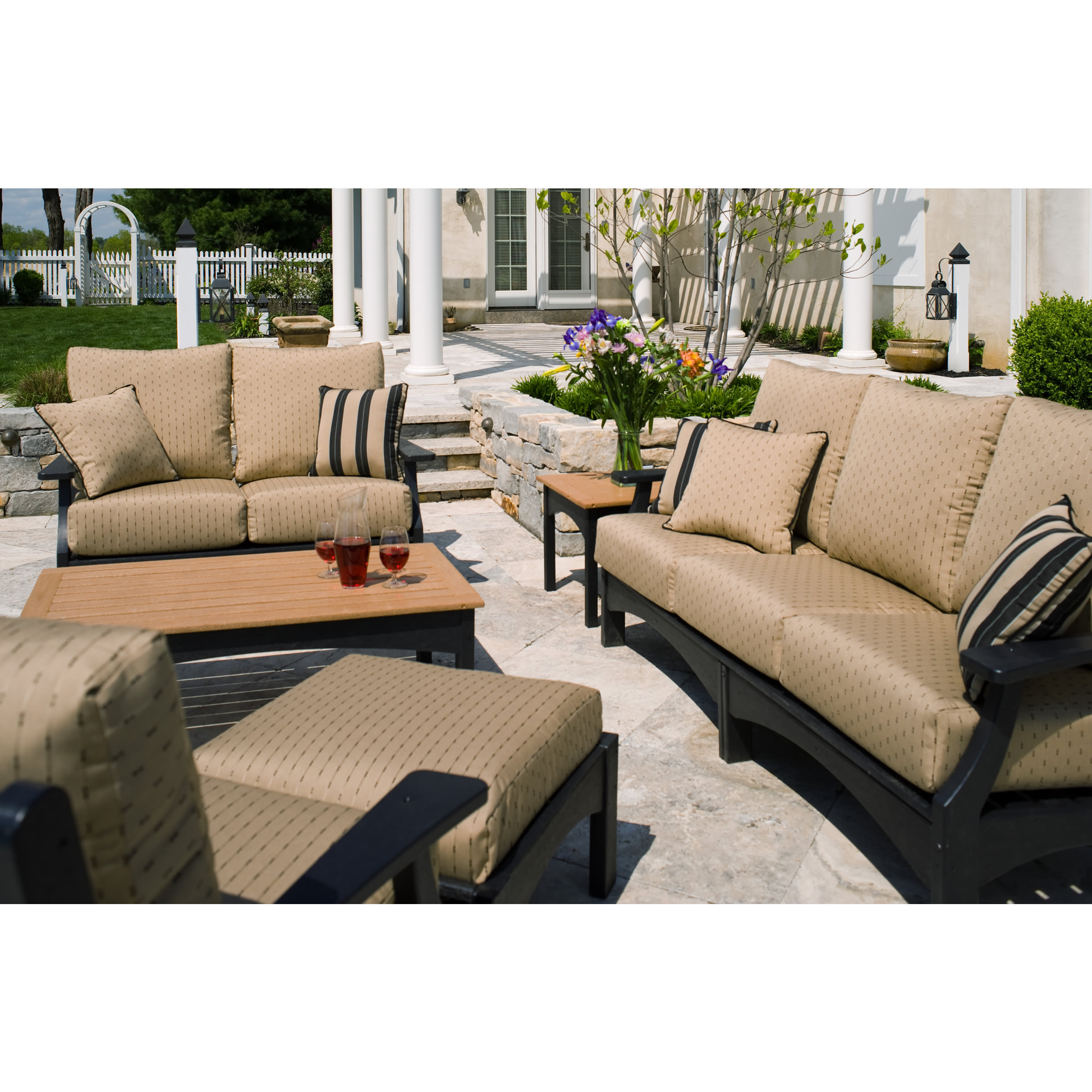 Shown with Waterfall Cushions