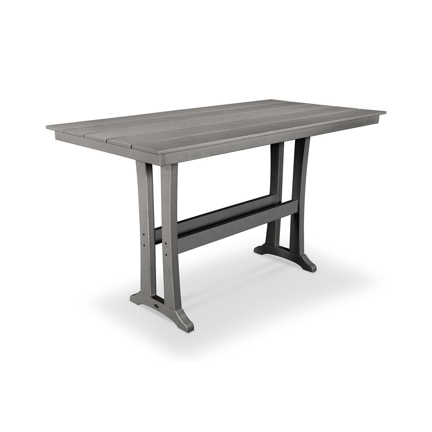 POLYWOOD® Farmhouse Trestle 37 x 72 in Bar Table