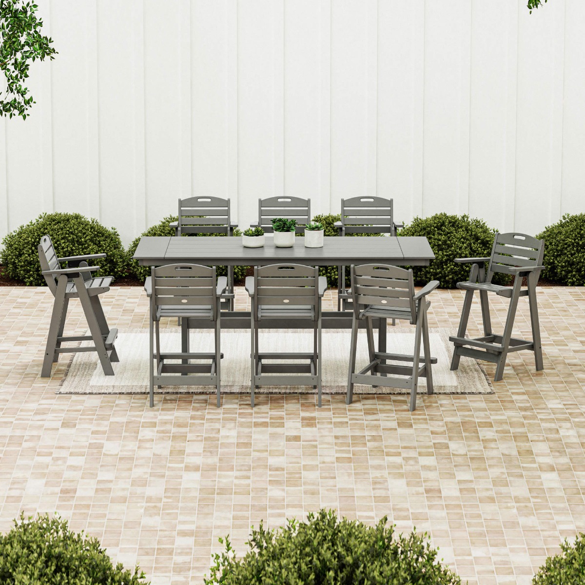 POLYWOOD Farmhouse 38 x 96 in Bar Table