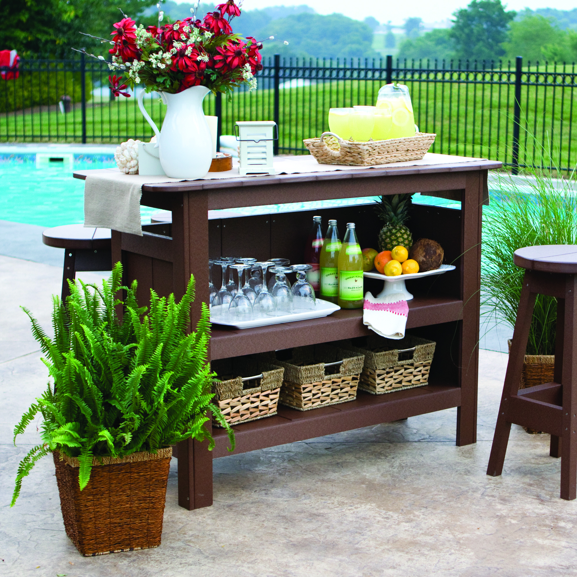 Berlin Gardens Outdoor Poly Bar Set