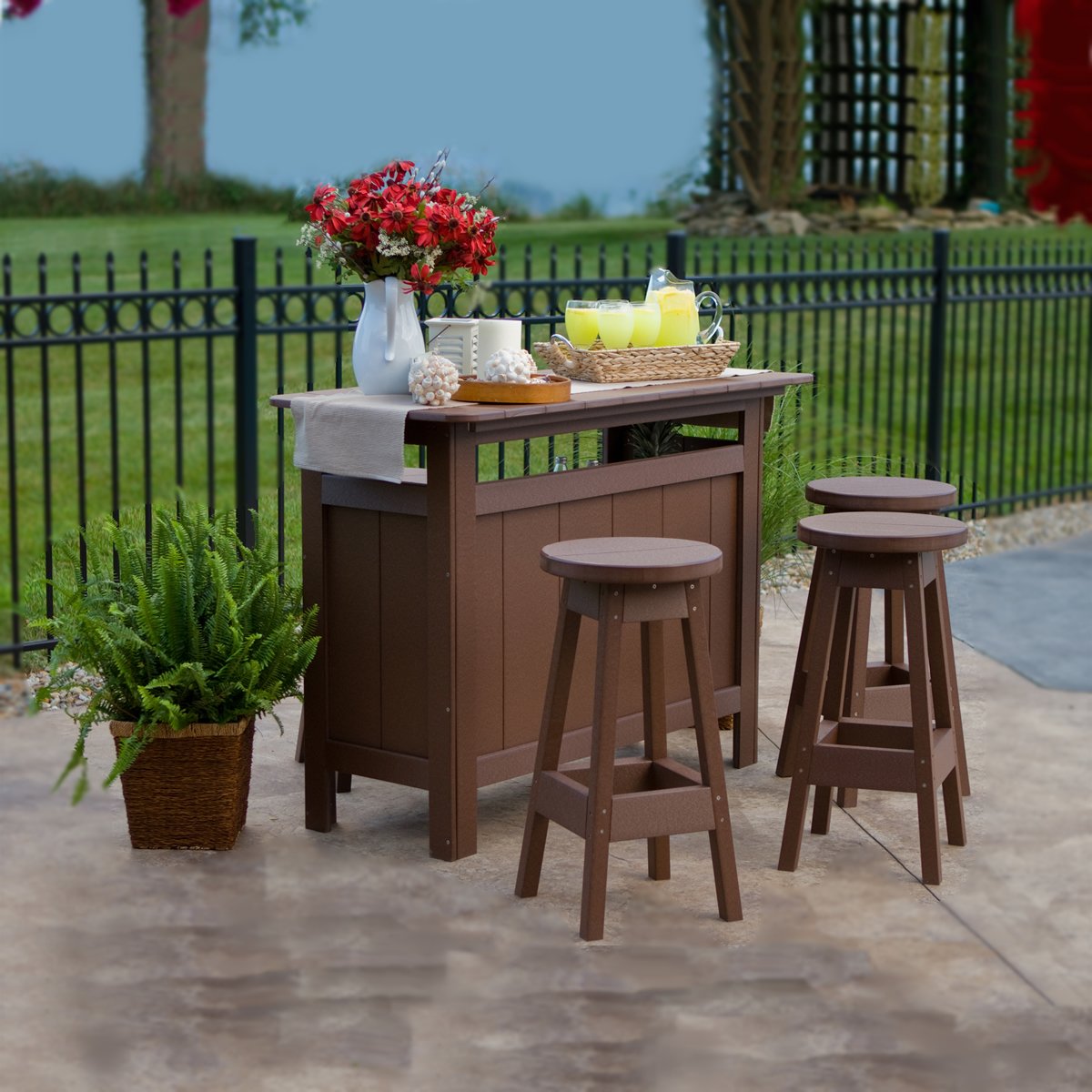 Berlin Gardens Outdoor Poly Bar Set