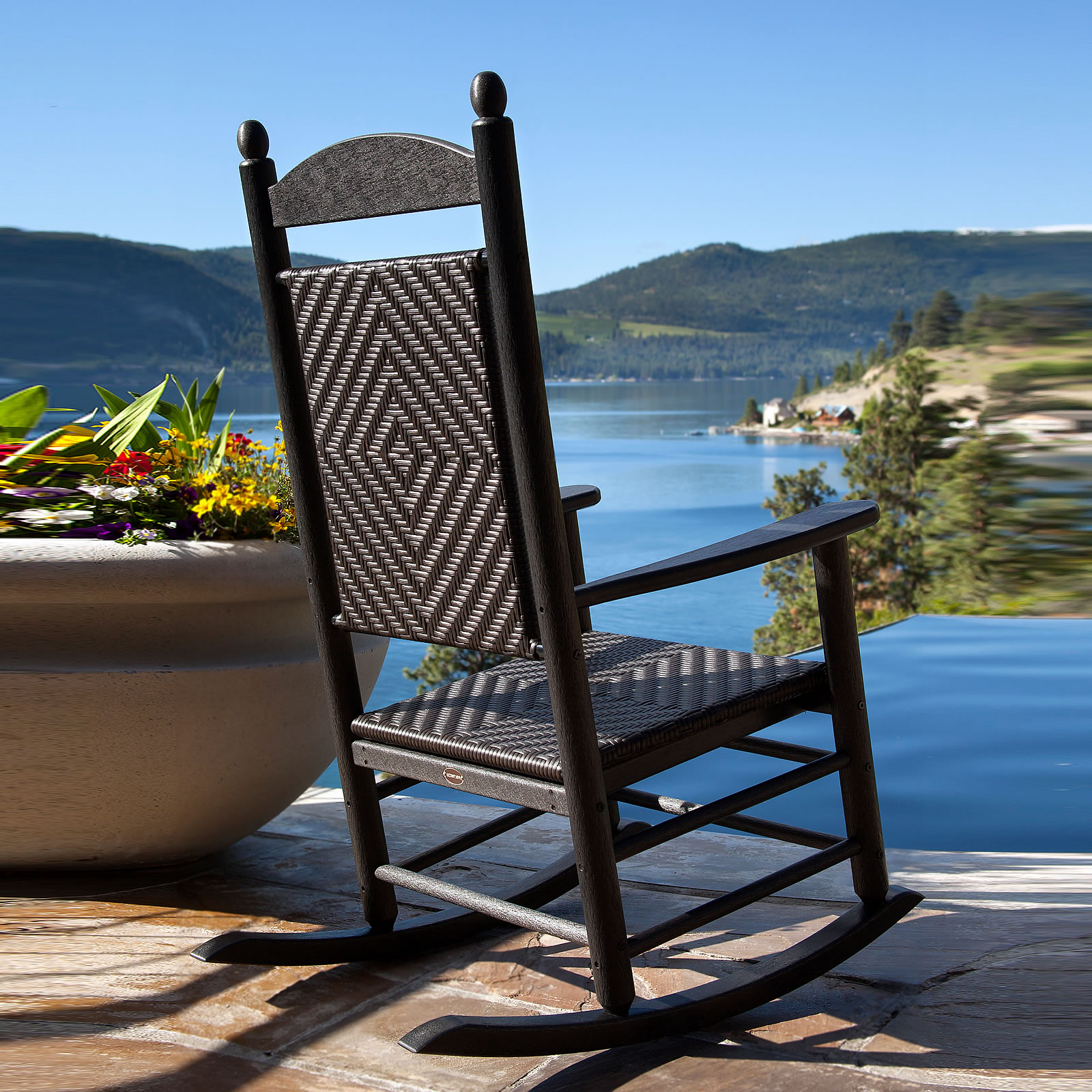 POLYWOOD Jefferson Woven-Back Rocker