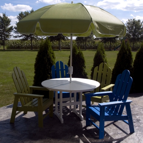 POLYWOOD Adirondack Long Island Dining Set