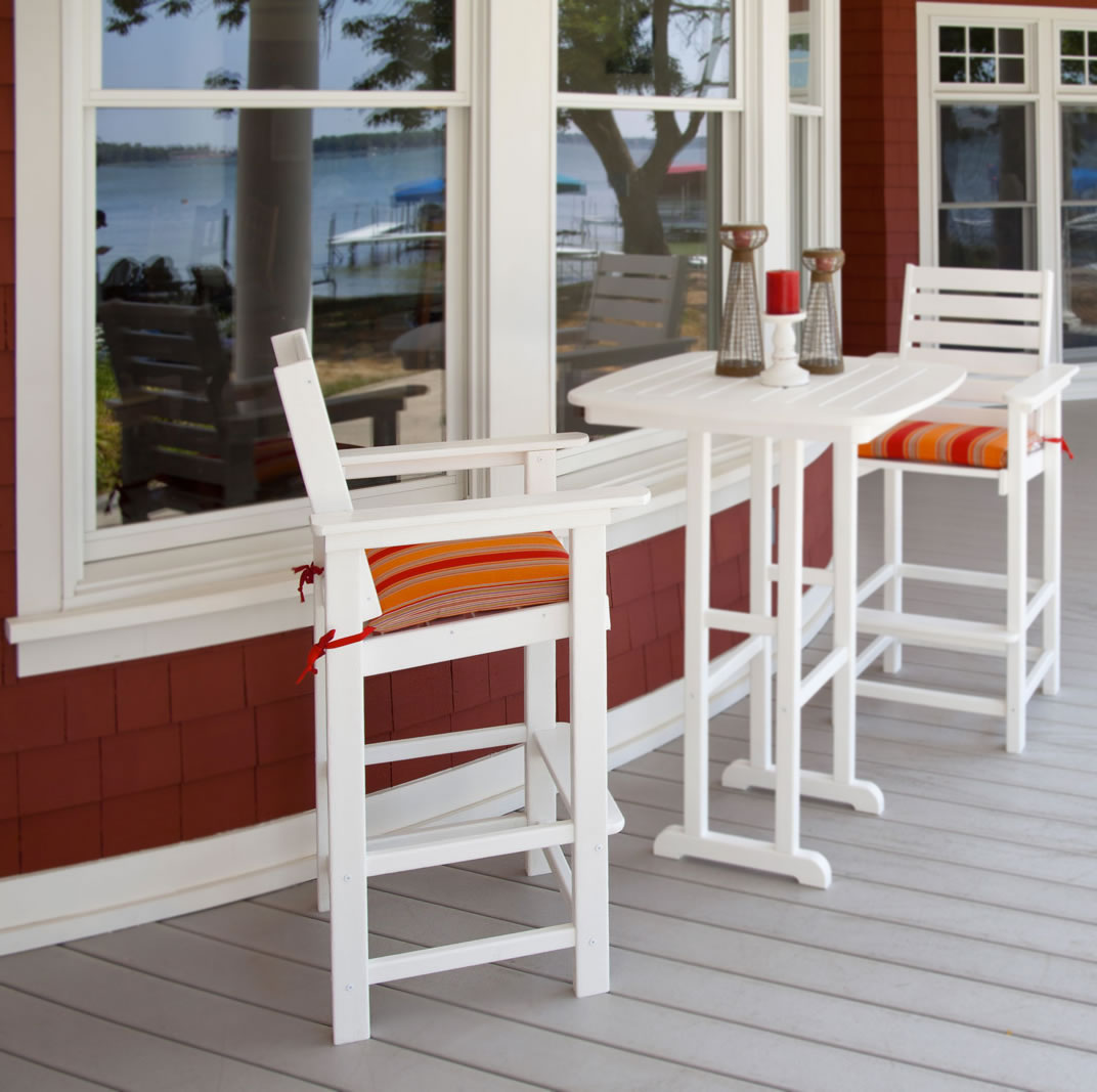 POLYWOOD Captain Bar Chair