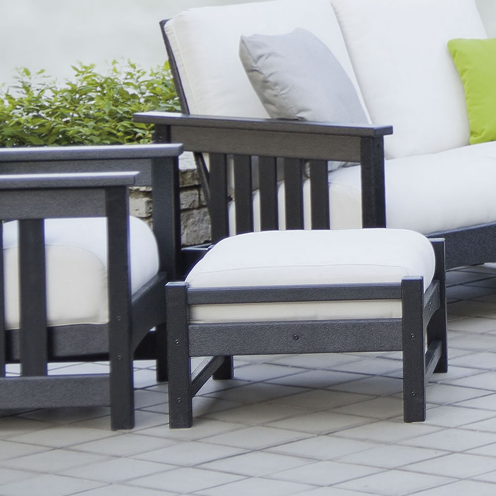 POLYWOOD Club Ottoman