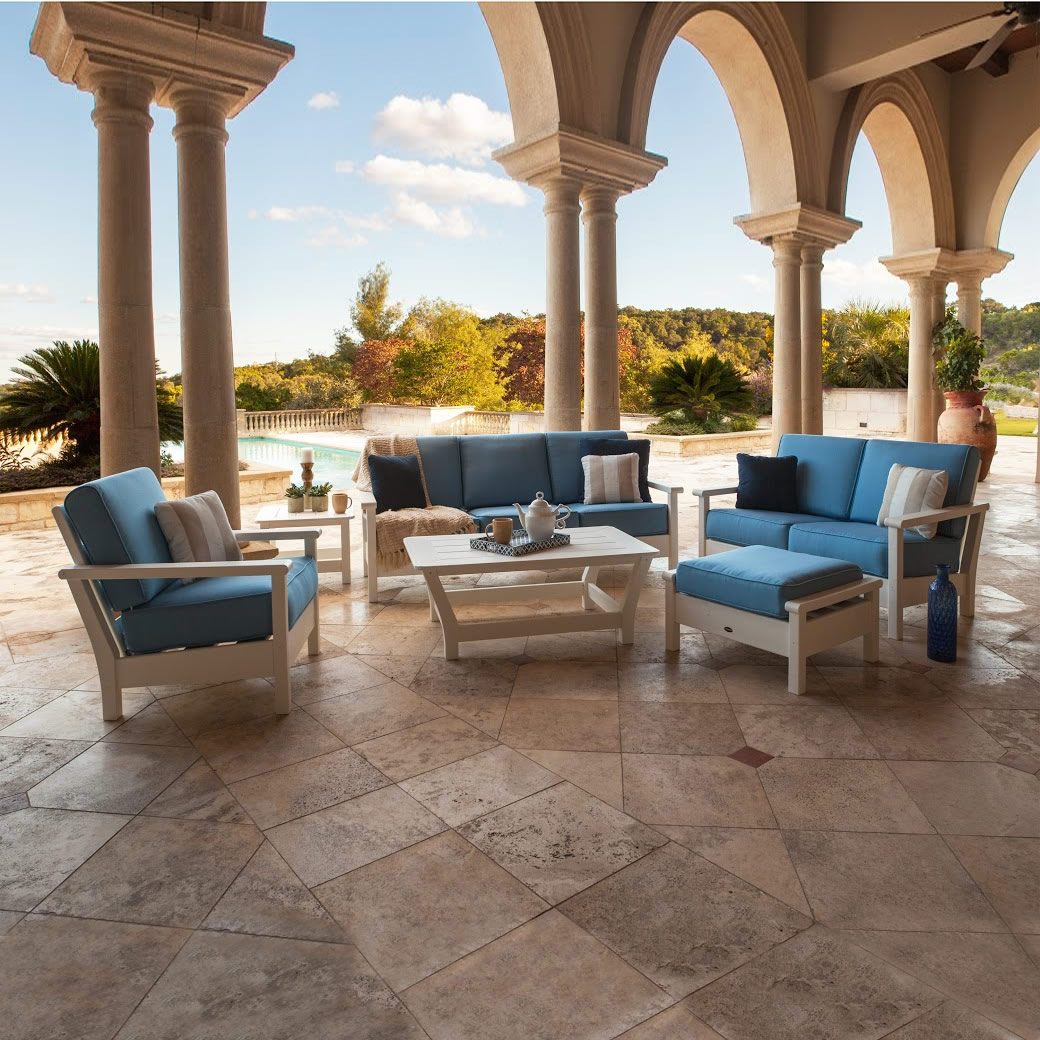 Teak with Antique Beige Cushions