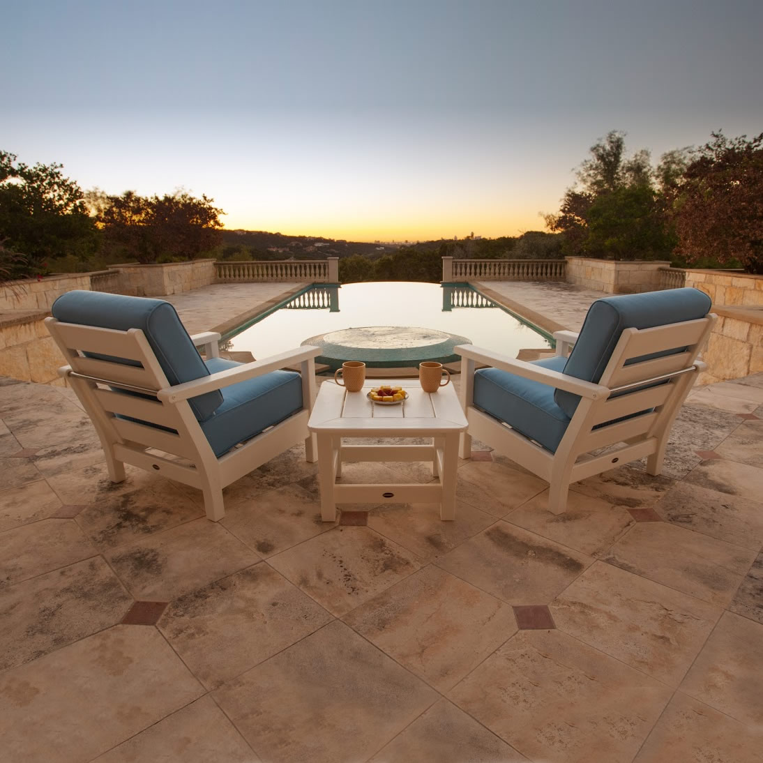 Black with Granite Cushions