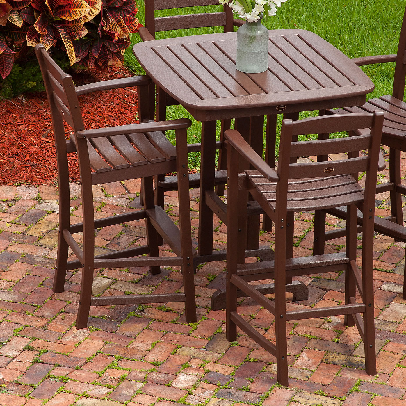 POLYWOOD® La Casa Cafe Bar Arm Chair