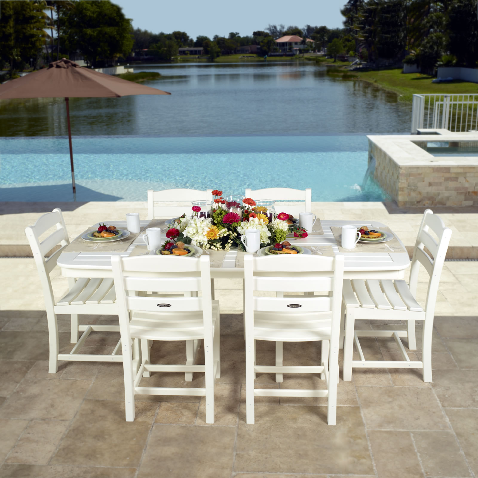 POLYWOOD® La Casa Nautical Dining Set