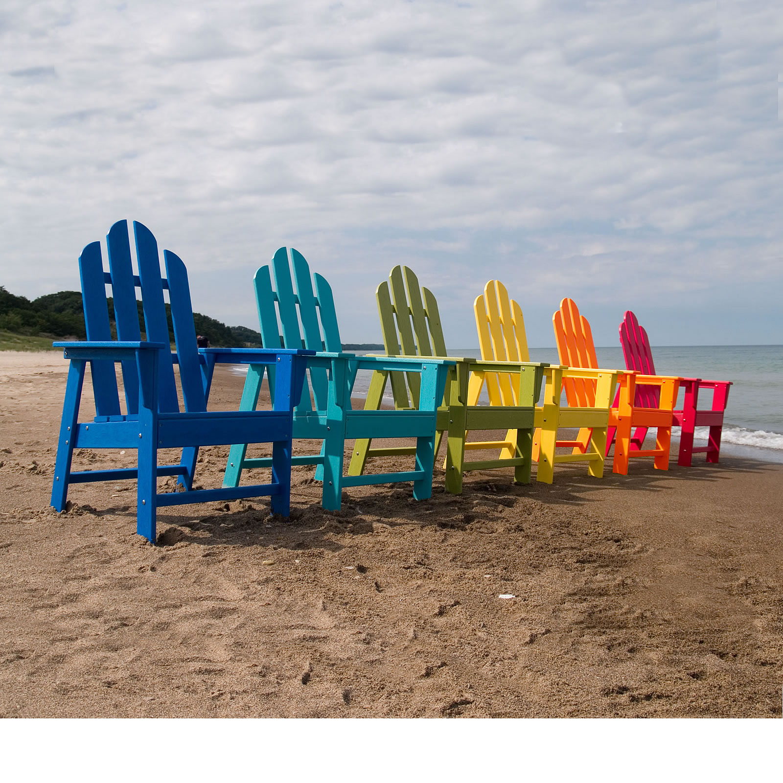 POLYWOOD Adirondack Long Island Dining Set