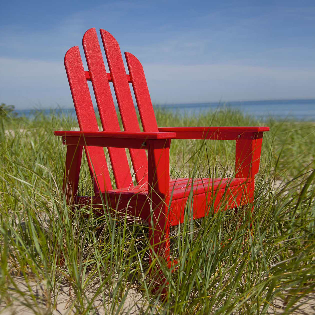 POLYWOOD Adirondack Long Island Dining Set