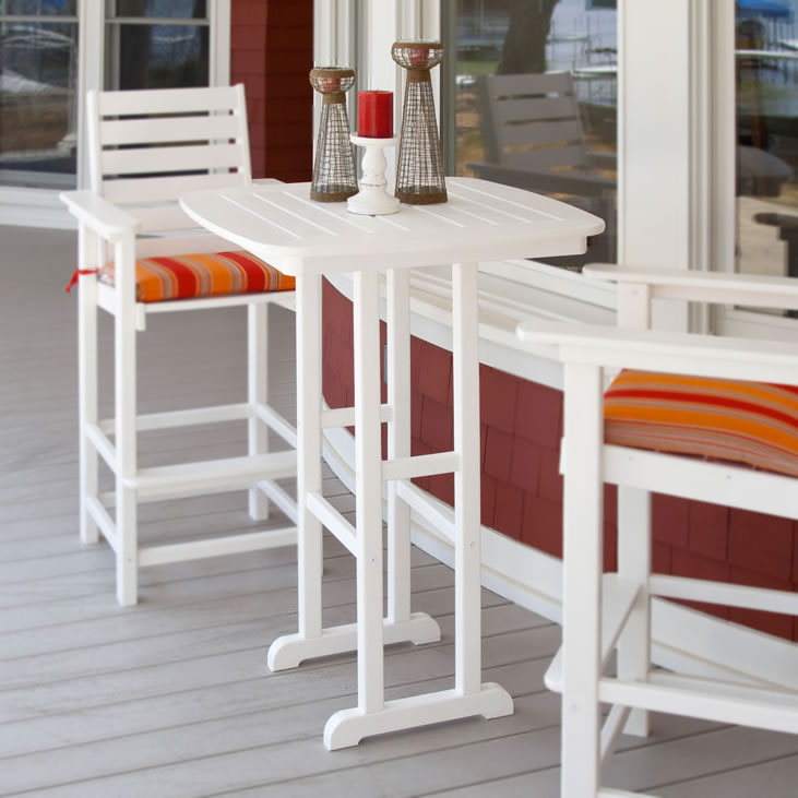 POLYWOOD Nautical 31 in Bar Table