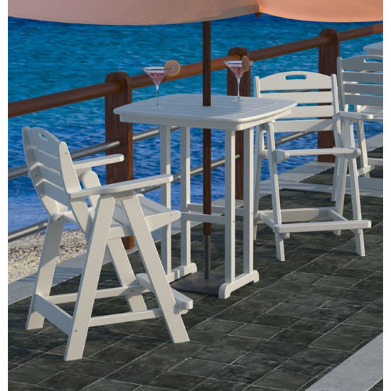 POLYWOOD Nautical 31 Inch Counter Table
