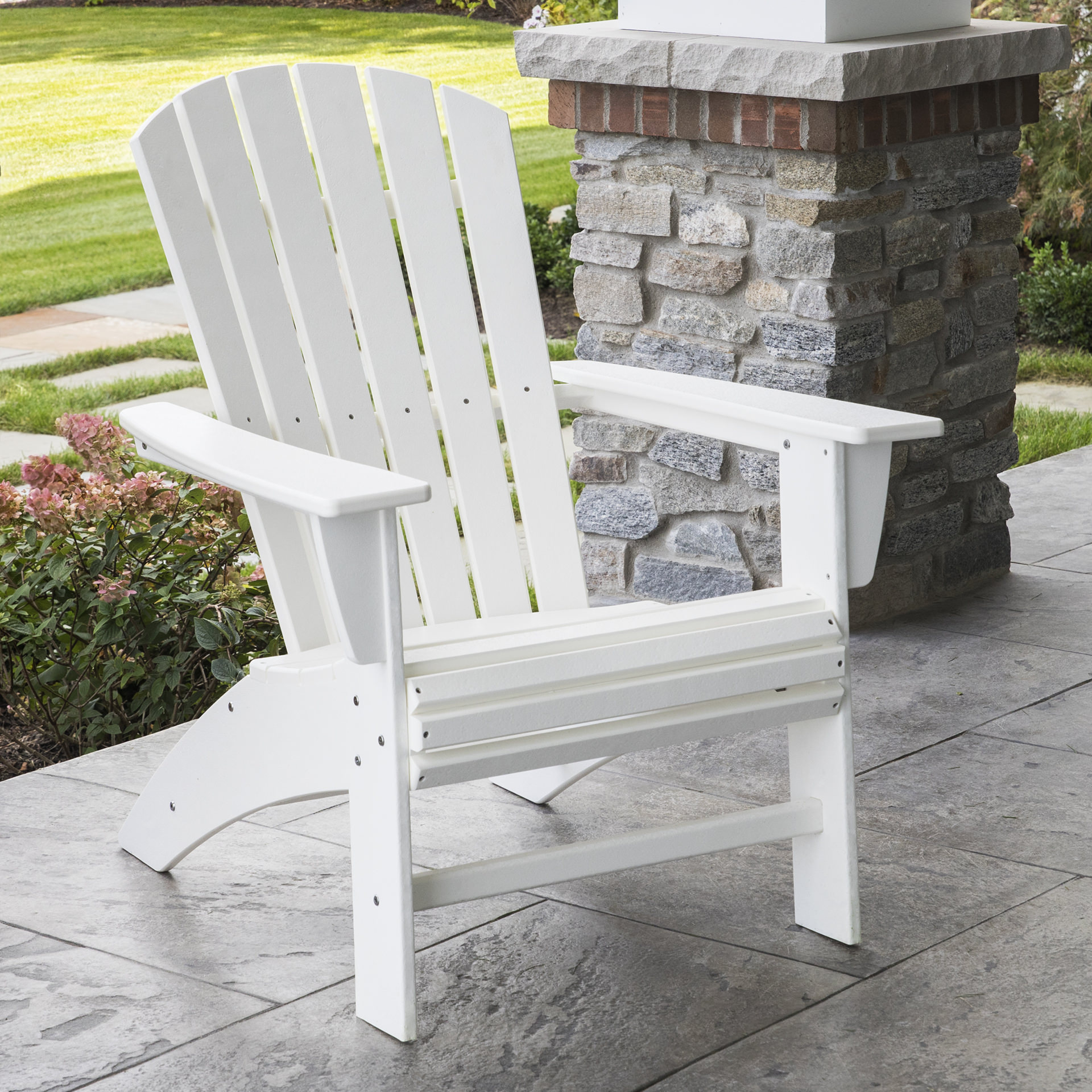 POLYWOOD Nautical Curveback Adirondack Chair