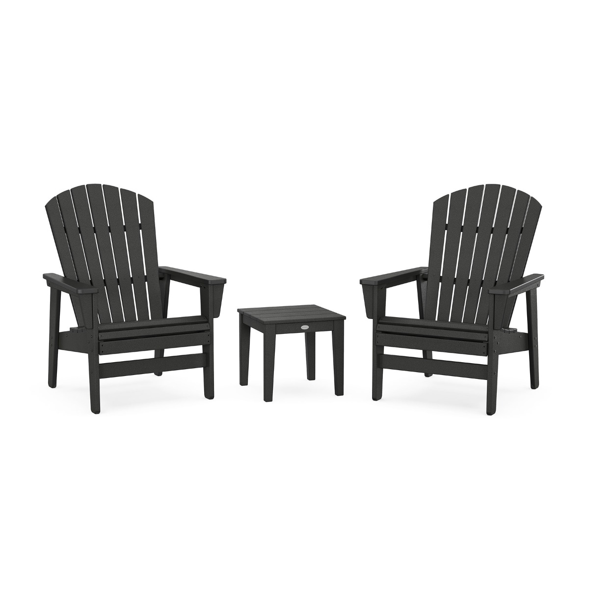 POLYWOOD 3 Pc Nautical Grand Upright Adirondack Set