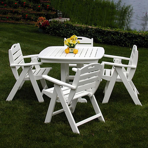 POLYWOOD® Nautical Lowback Dining Set