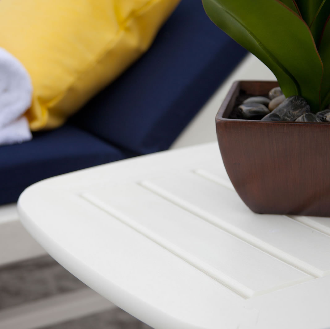 POLYWOOD Nautical 21 x 18 In Side Table