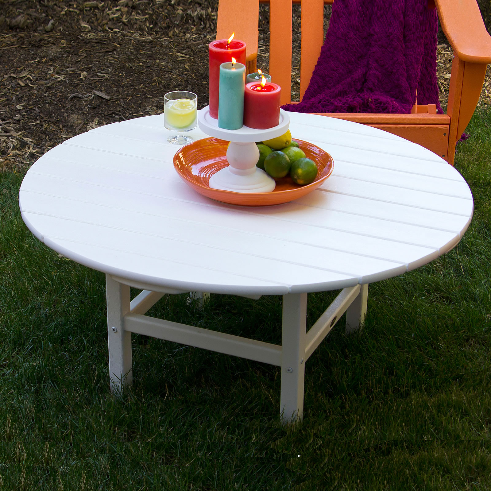 POLYWOOD® Round 37 Inch Conversation Table