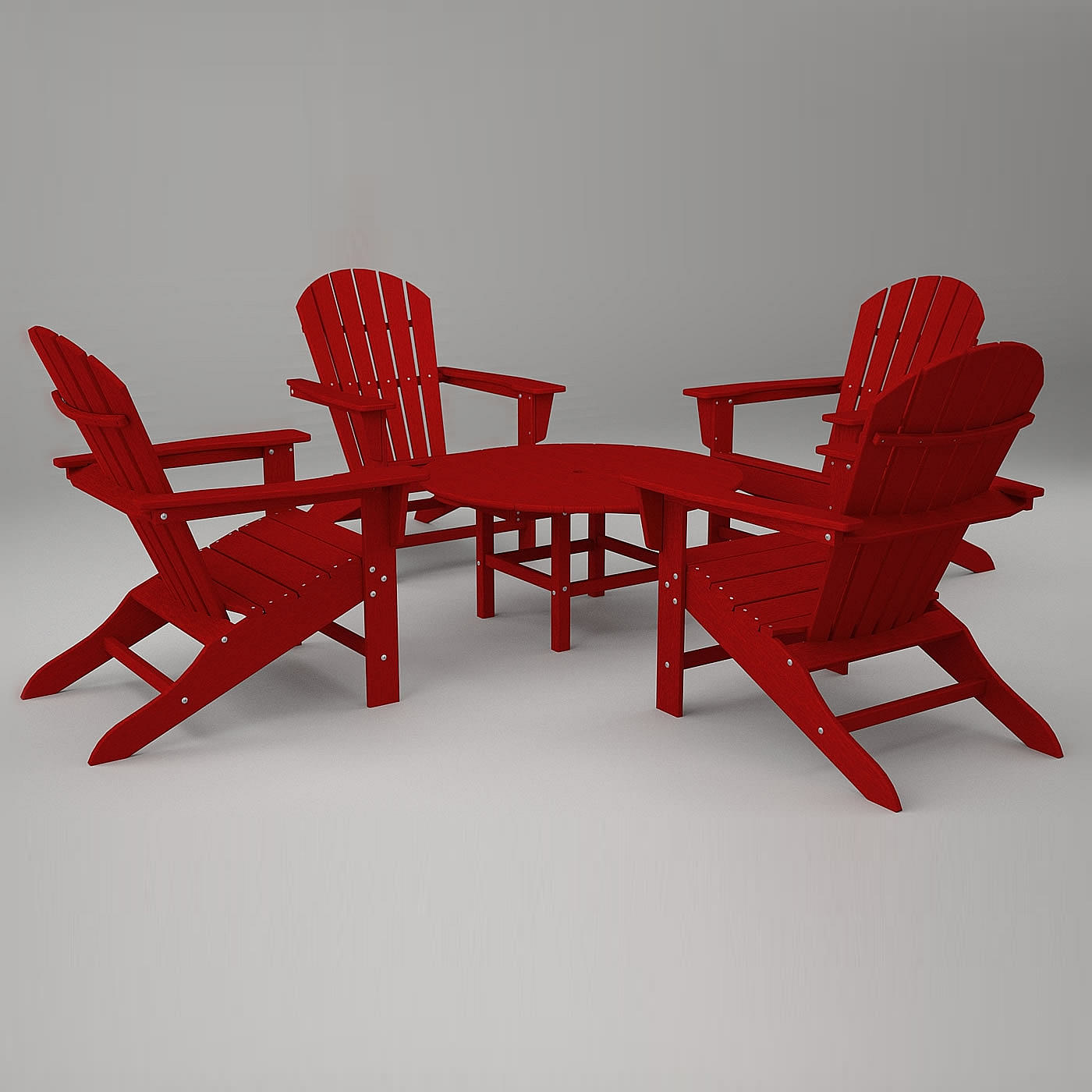 POLYWOOD South Beach 5 Piece Seating Set
