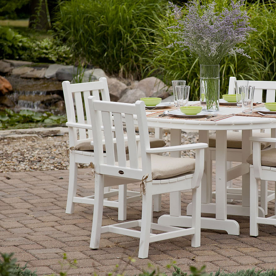POLYWOOD Traditional Garden Dining Arm Chair