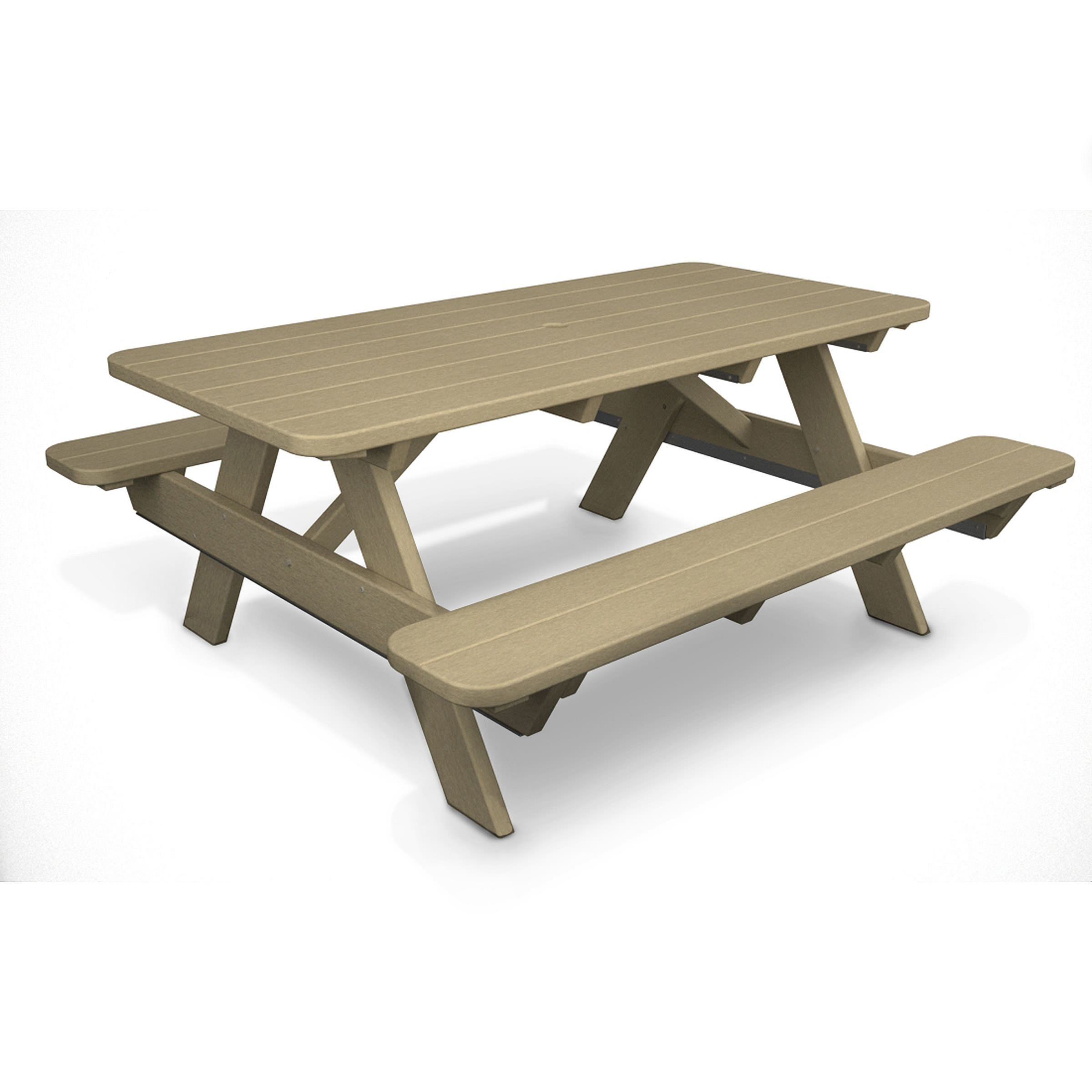 POLYWOOD 72 In Commercial Picnic Table