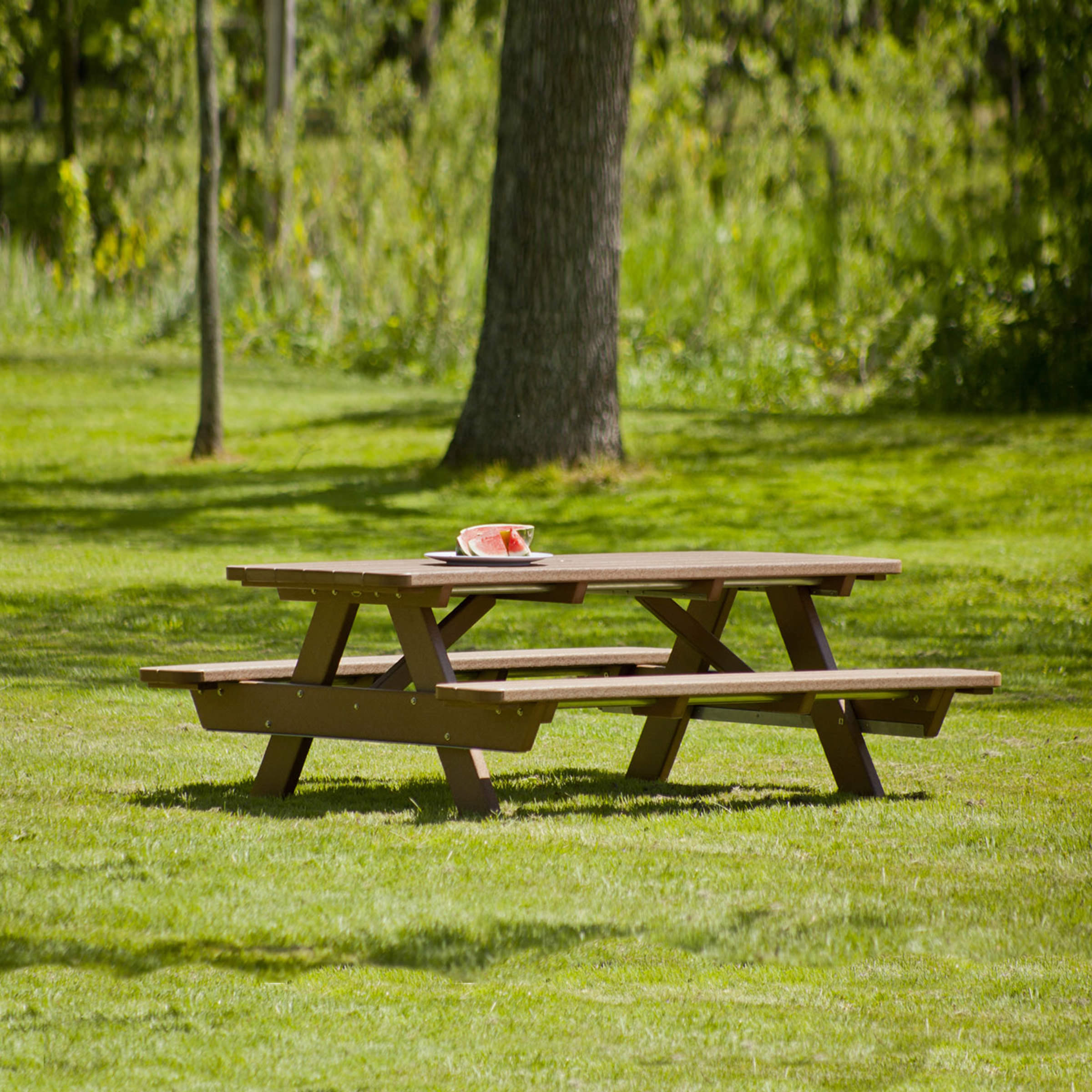 POLYWOOD 72 In Commercial Picnic Table