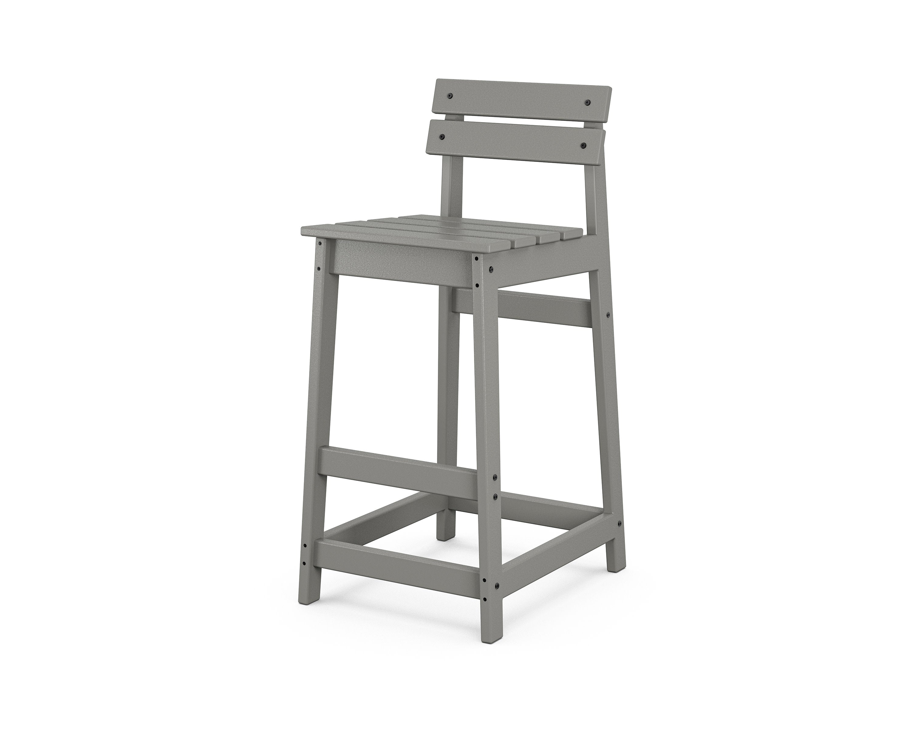 POLYWOOD® Modern Studio Plaza Lowback Bar Chair