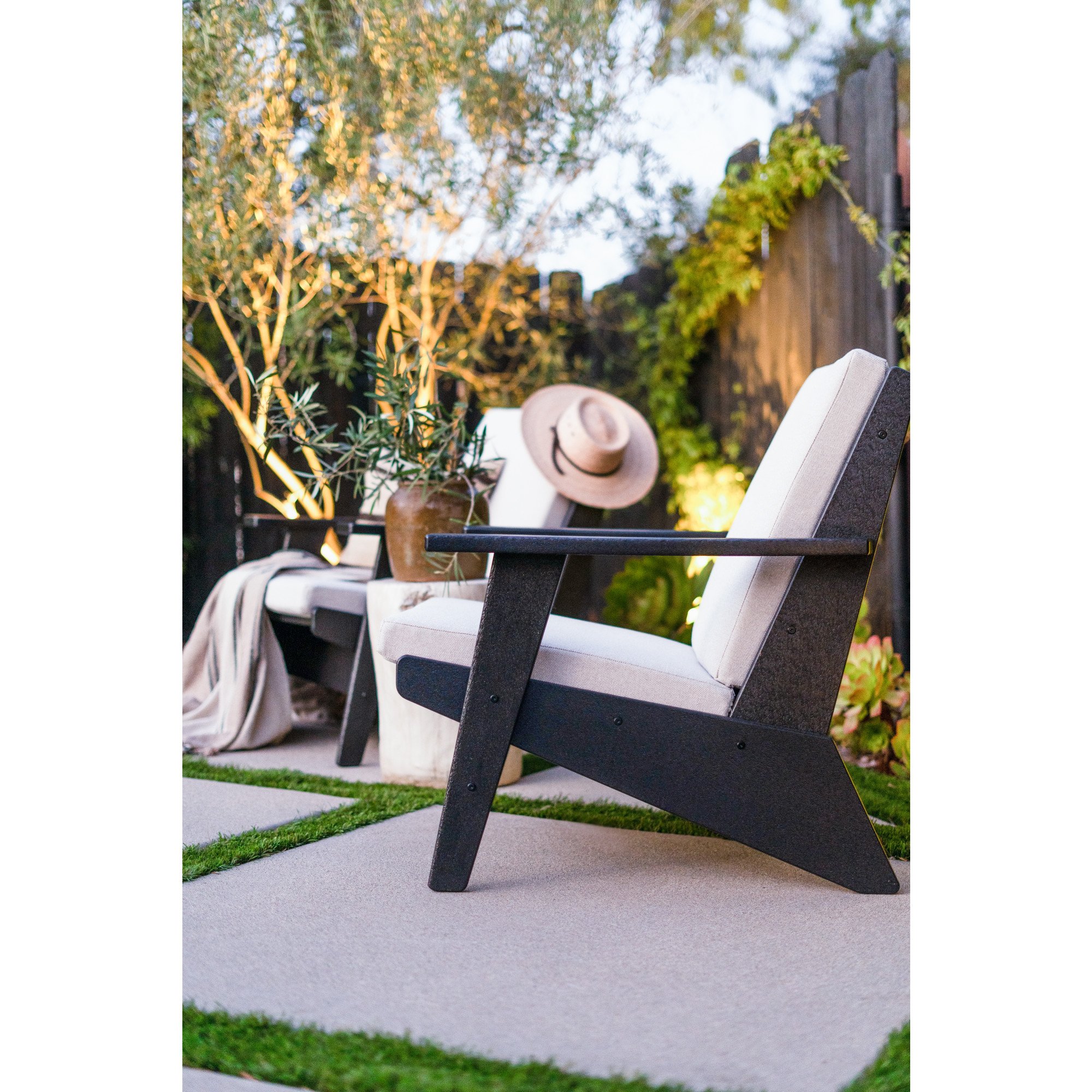 POLYWOOD® Riviera Modern Lounge Chair - Lifestyle View 3