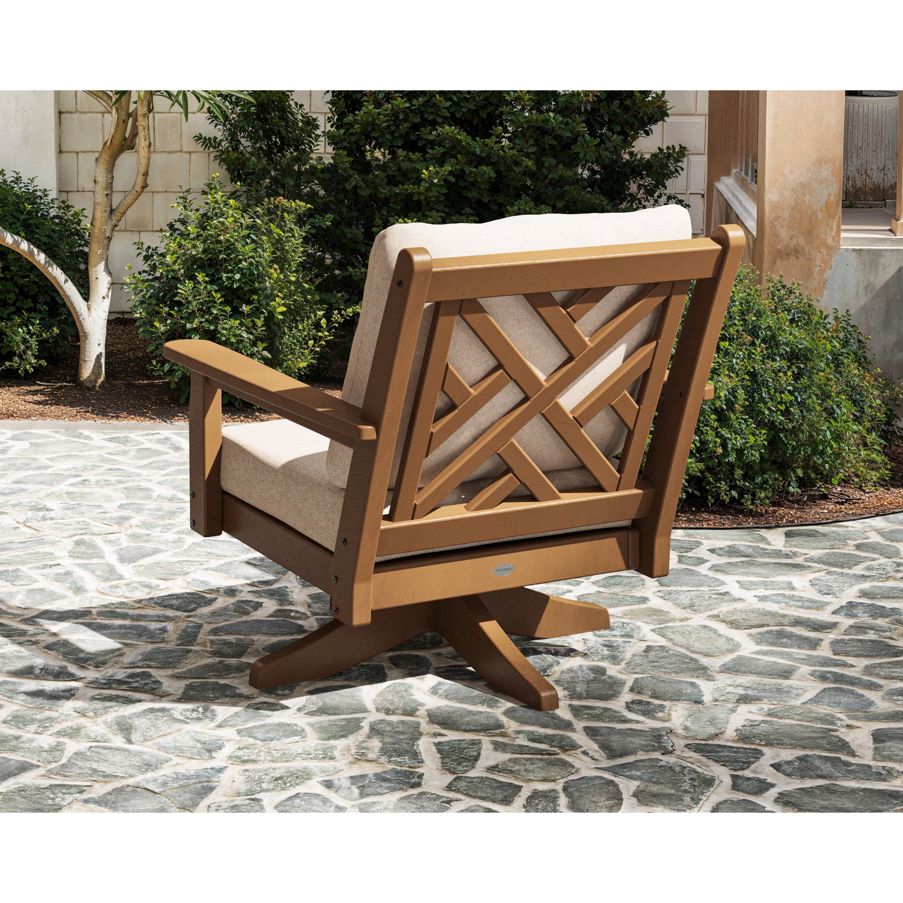 POLYWOOD® Chippendale Deep Seating Swivel Chair