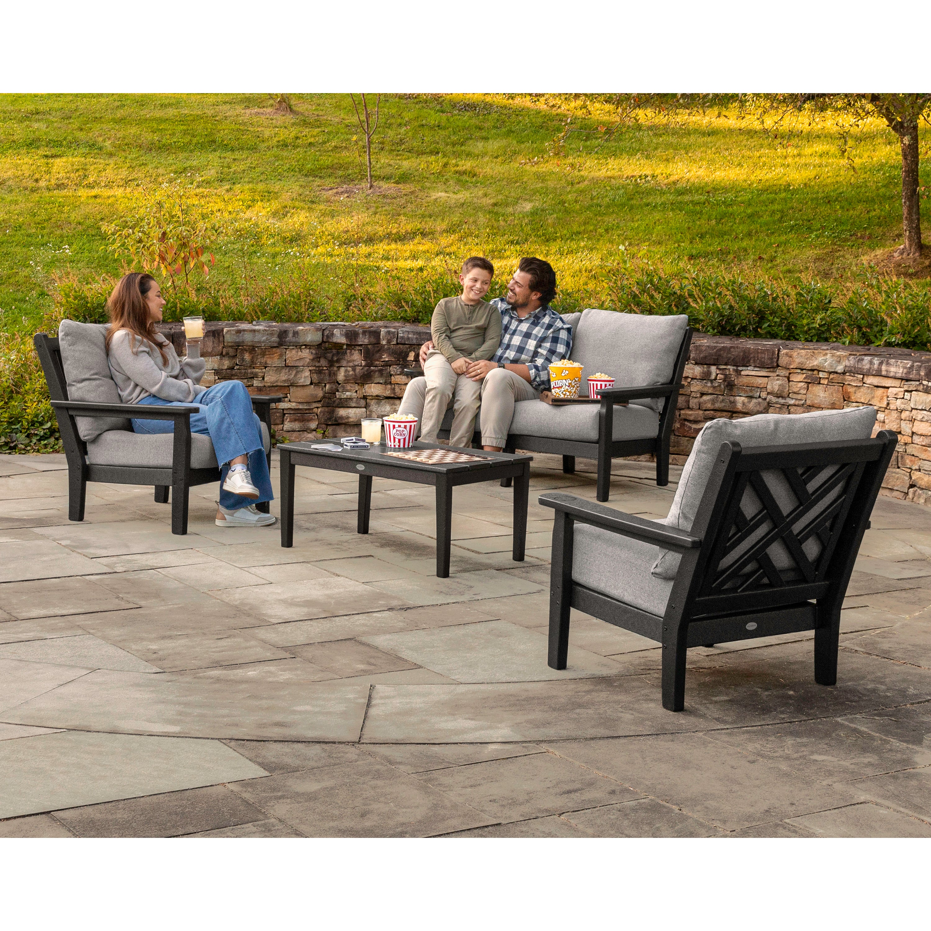 POLYWOOD® Chippendale Deep Seating Loveseat