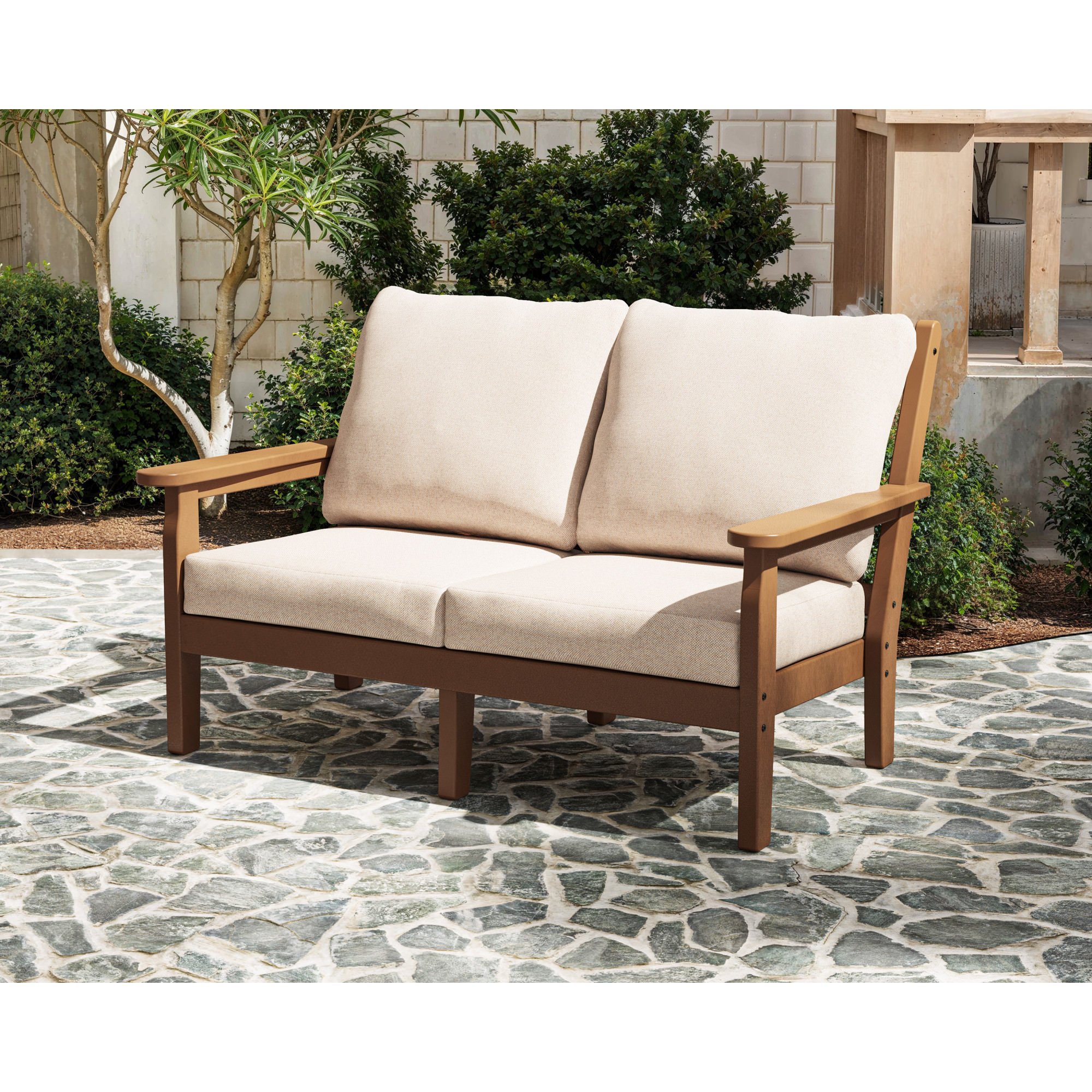 POLYWOOD® Chippendale Deep Seating Loveseat - Lifestyle View 3