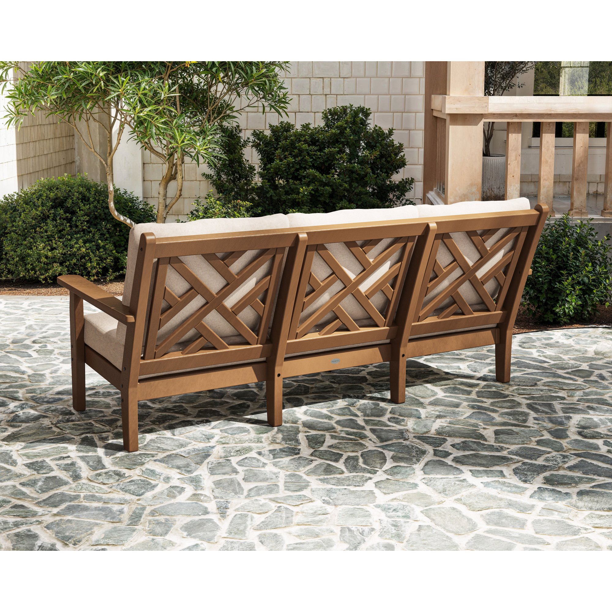 POLYWOOD® Chippendale Deep Seating Sofa - Lifestyle View 1