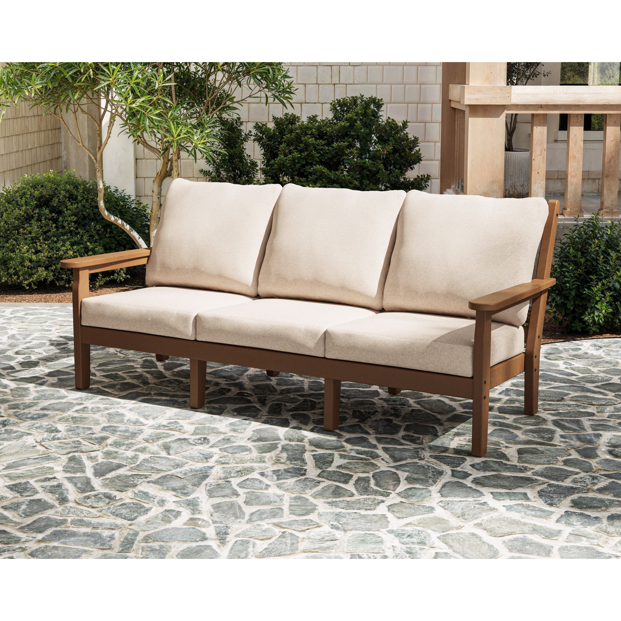 POLYWOOD® Chippendale Deep Seating Sofa - Lifestyle View 2