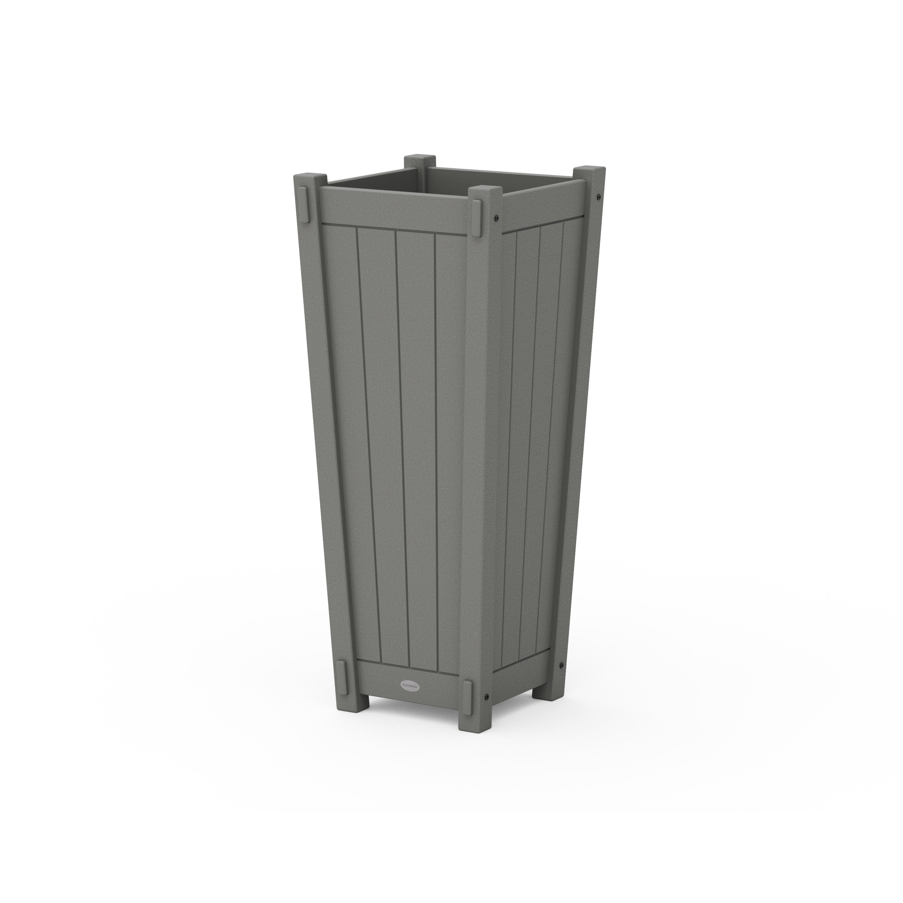 POLYWOOD® Vineyard Tapered Square Tall Planter Box