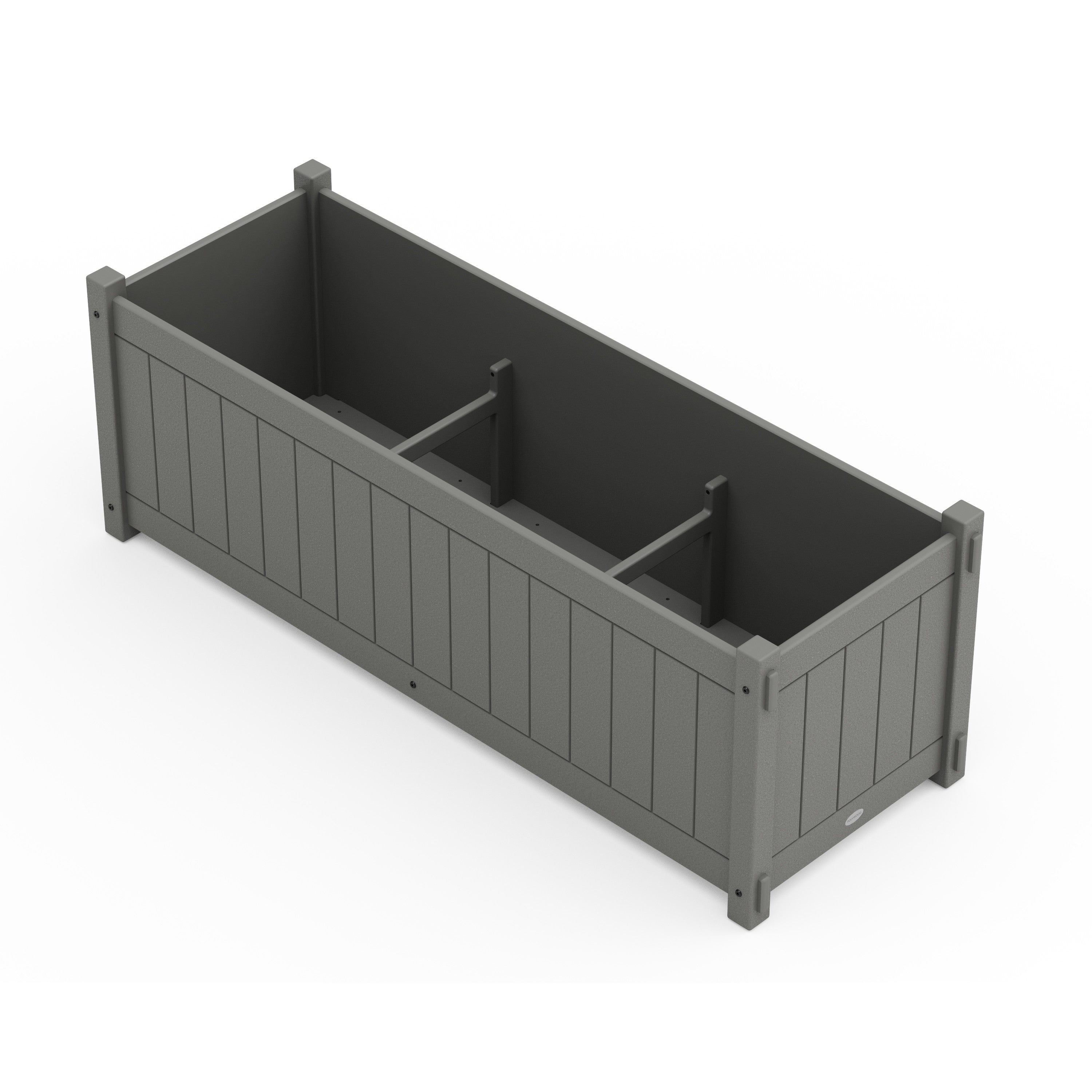 POLYWOOD® Vineyard Large Rectangle Triple Planter Box