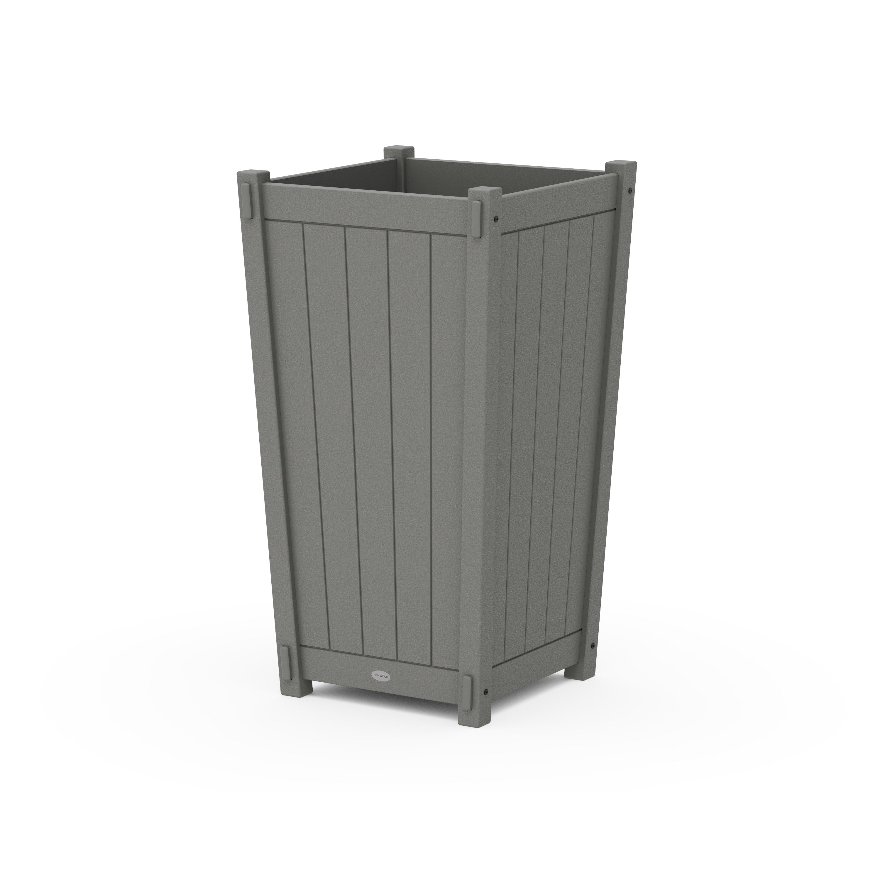 POLYWOOD® Vineyard Large Tapered Square Tall Planter Box