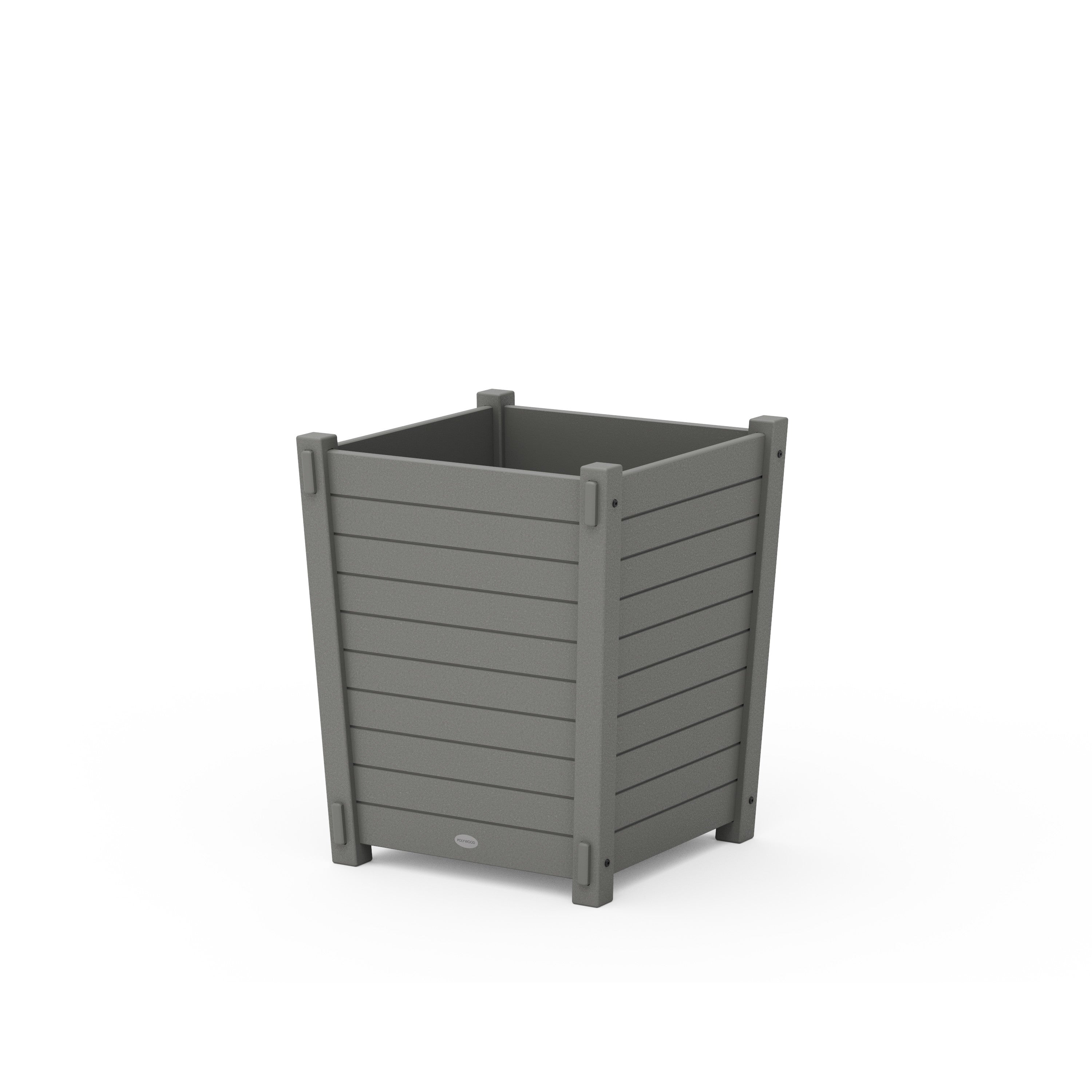 POLYWOOD® Nautical Large Tapered Square Short Planter Box