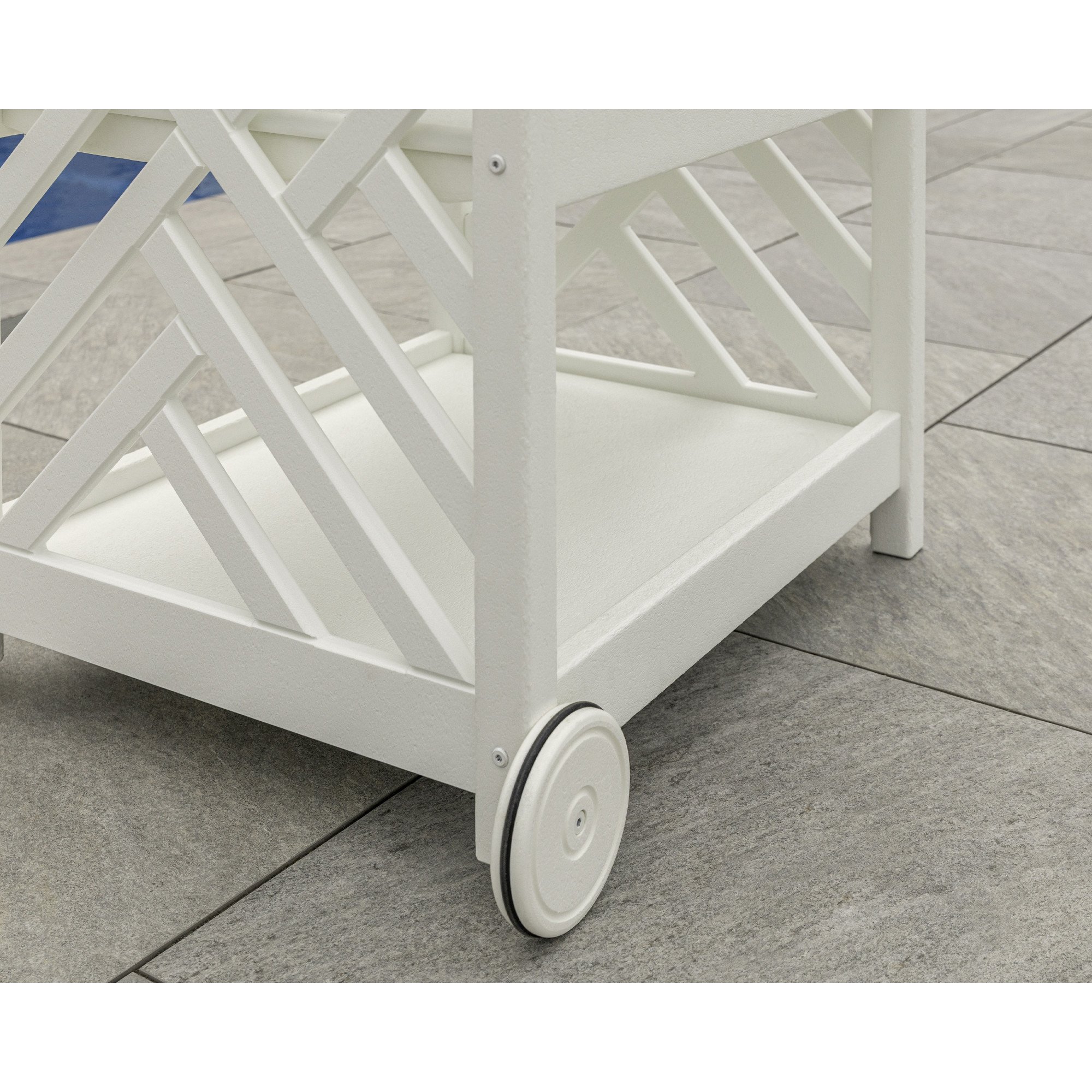POLYWOOD® Chippendale Bar Cart - Lifestyle View 4