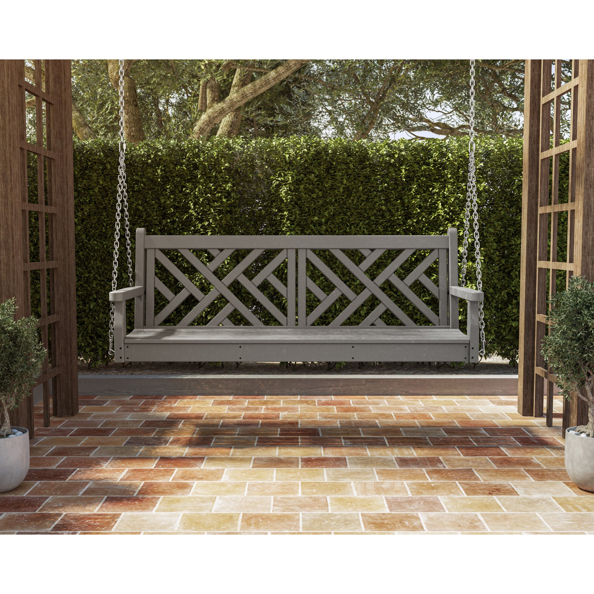 POLYWOOD® Chippendale 60" Swing - Lifestyle View 1