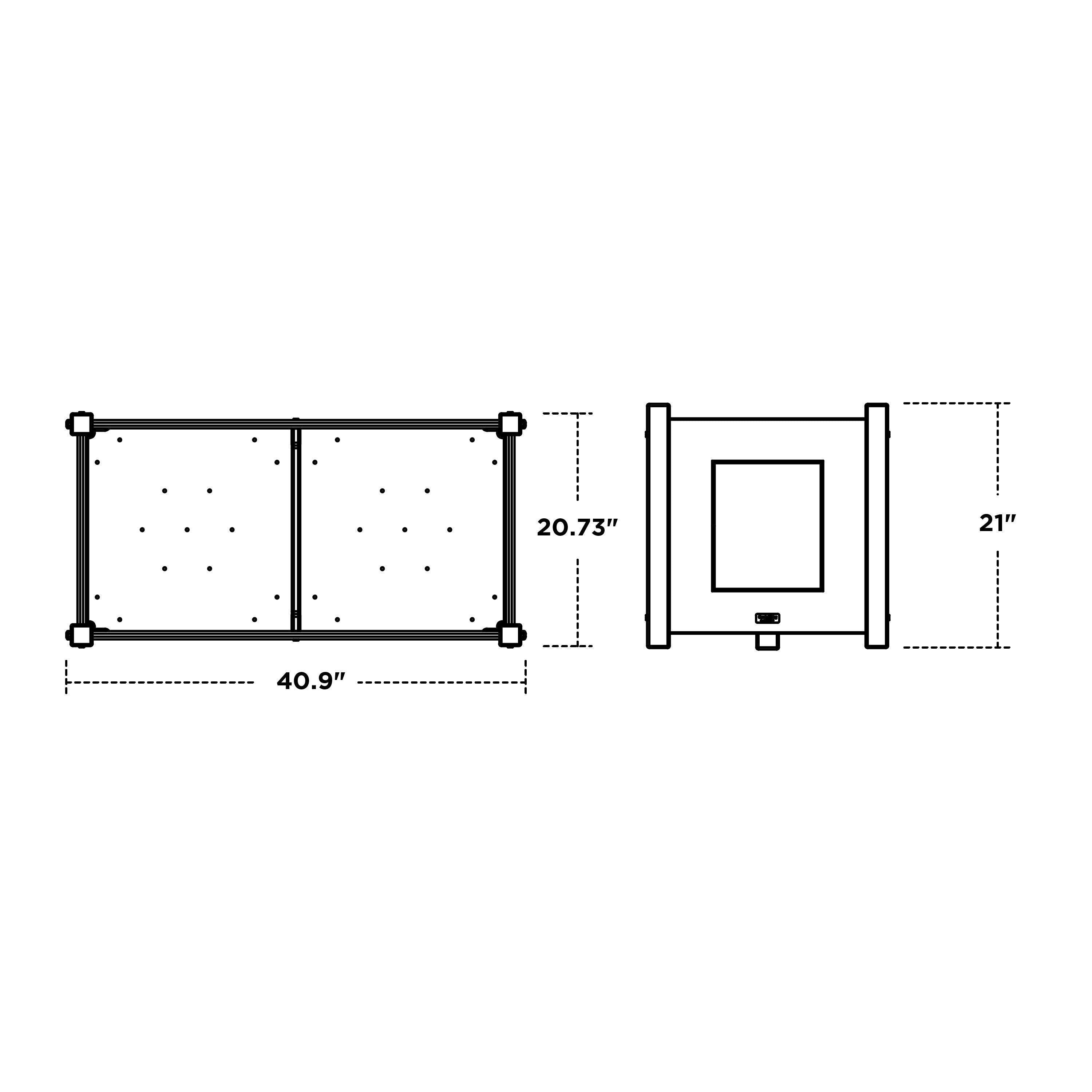 Country Living Large Rectangle Double Planter Box