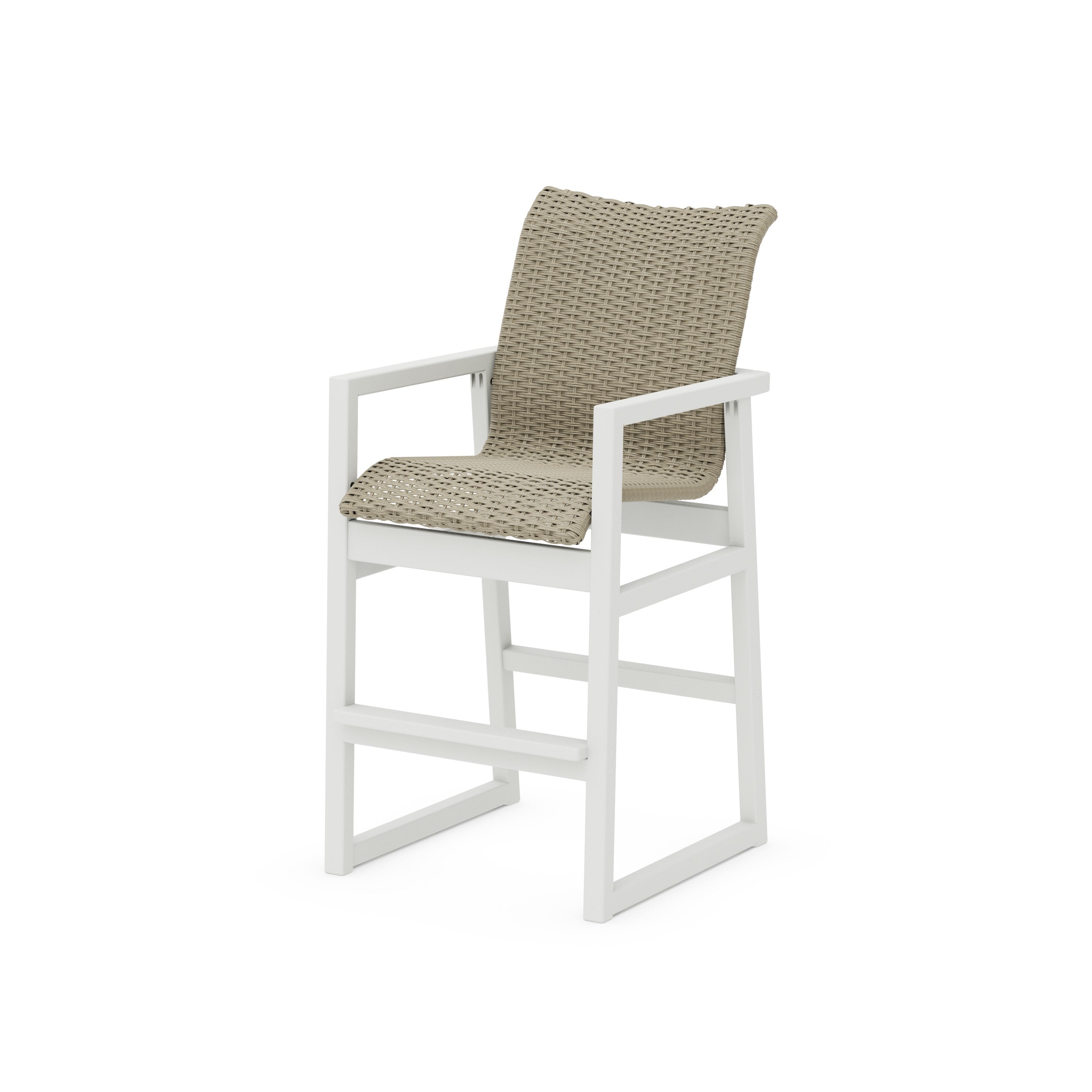 POLYWOOD® EDGE Woven Bar Arm Chair