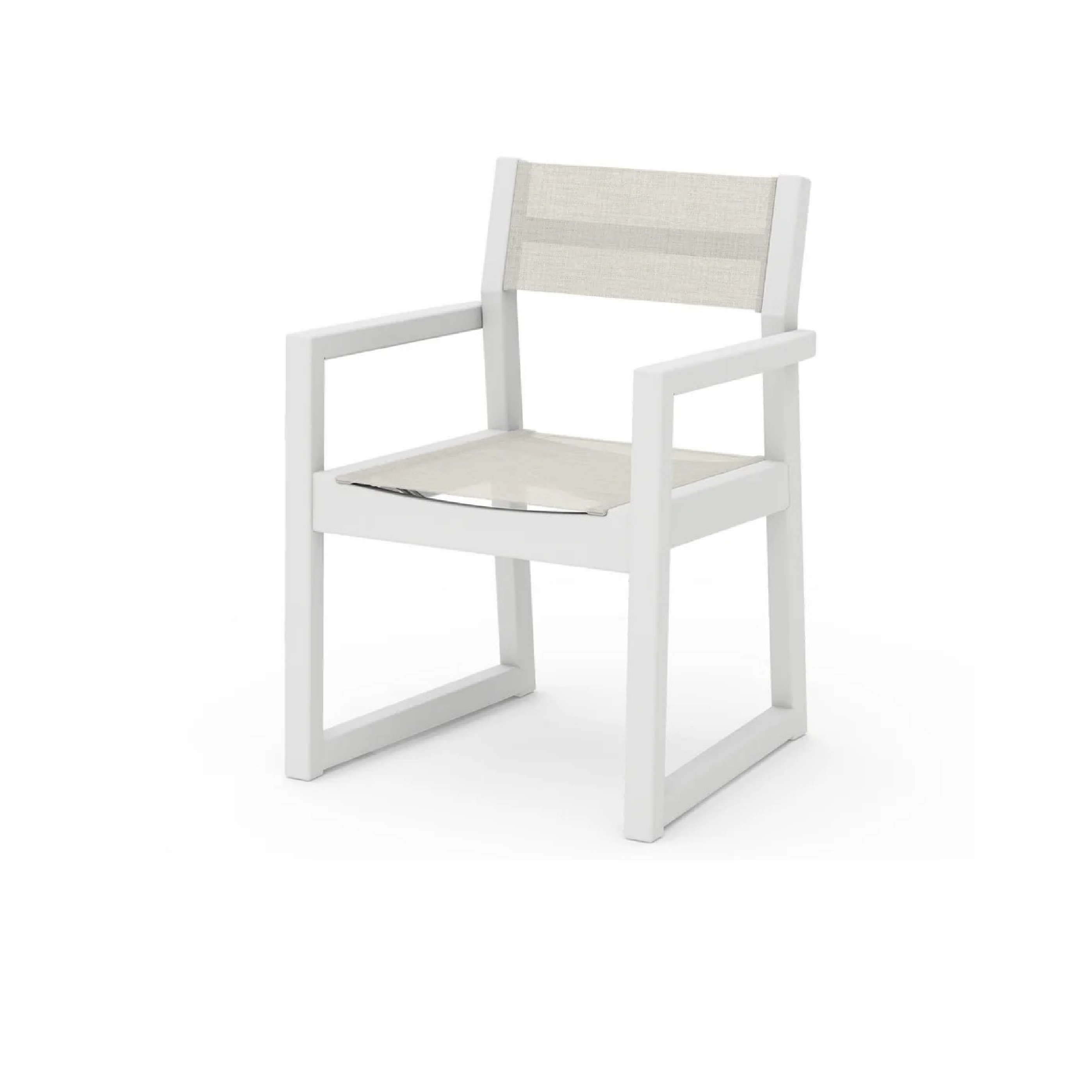 POLYWOOD® EDGE Sling Dining Arm Chair
