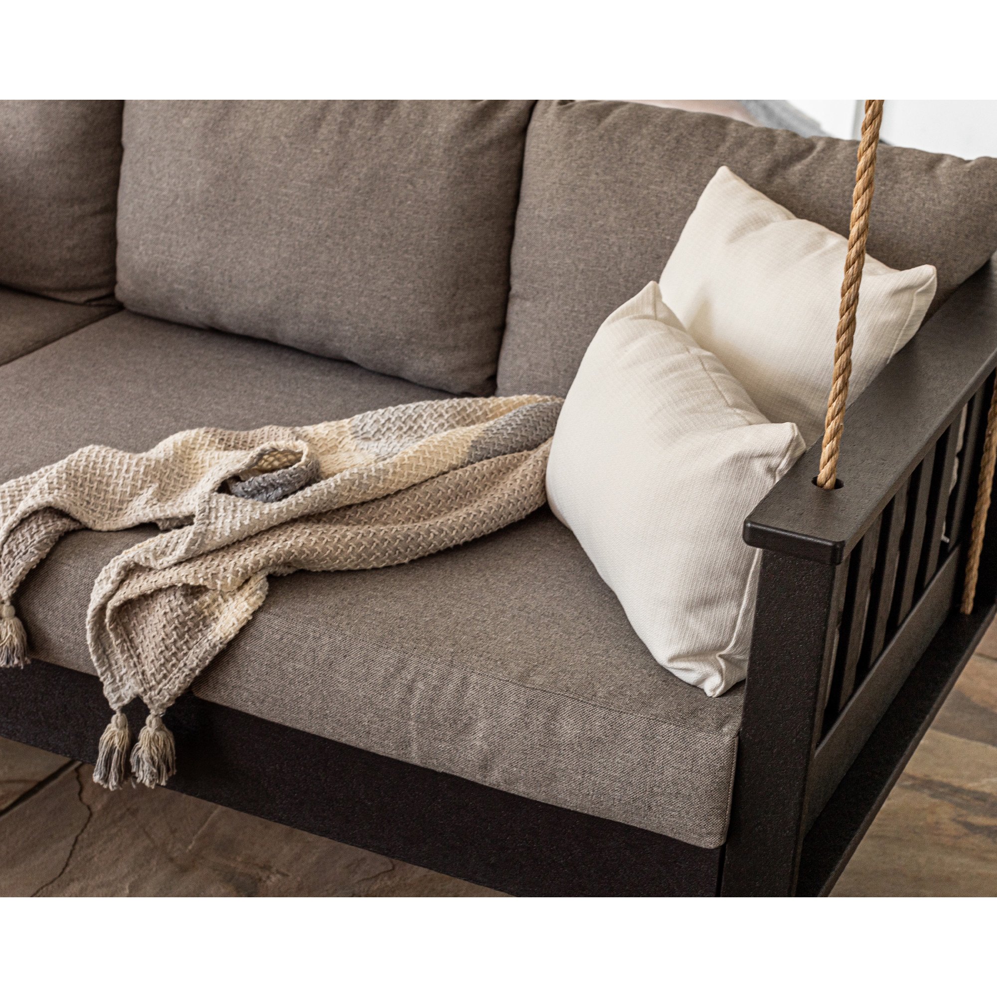 POLYWOOD® Vineyard Daybed Swing - Lifestyle View 4