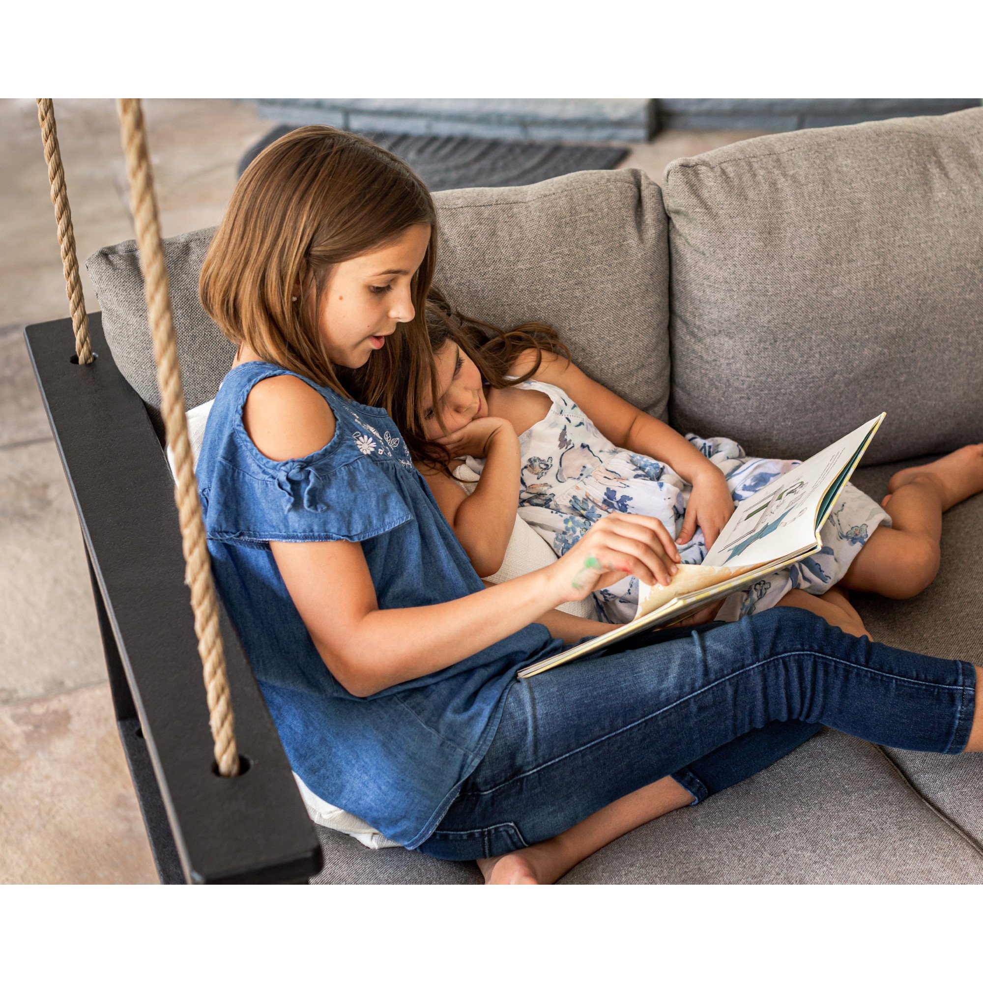 POLYWOOD® Vineyard Daybed Swing - Lifestyle View 7